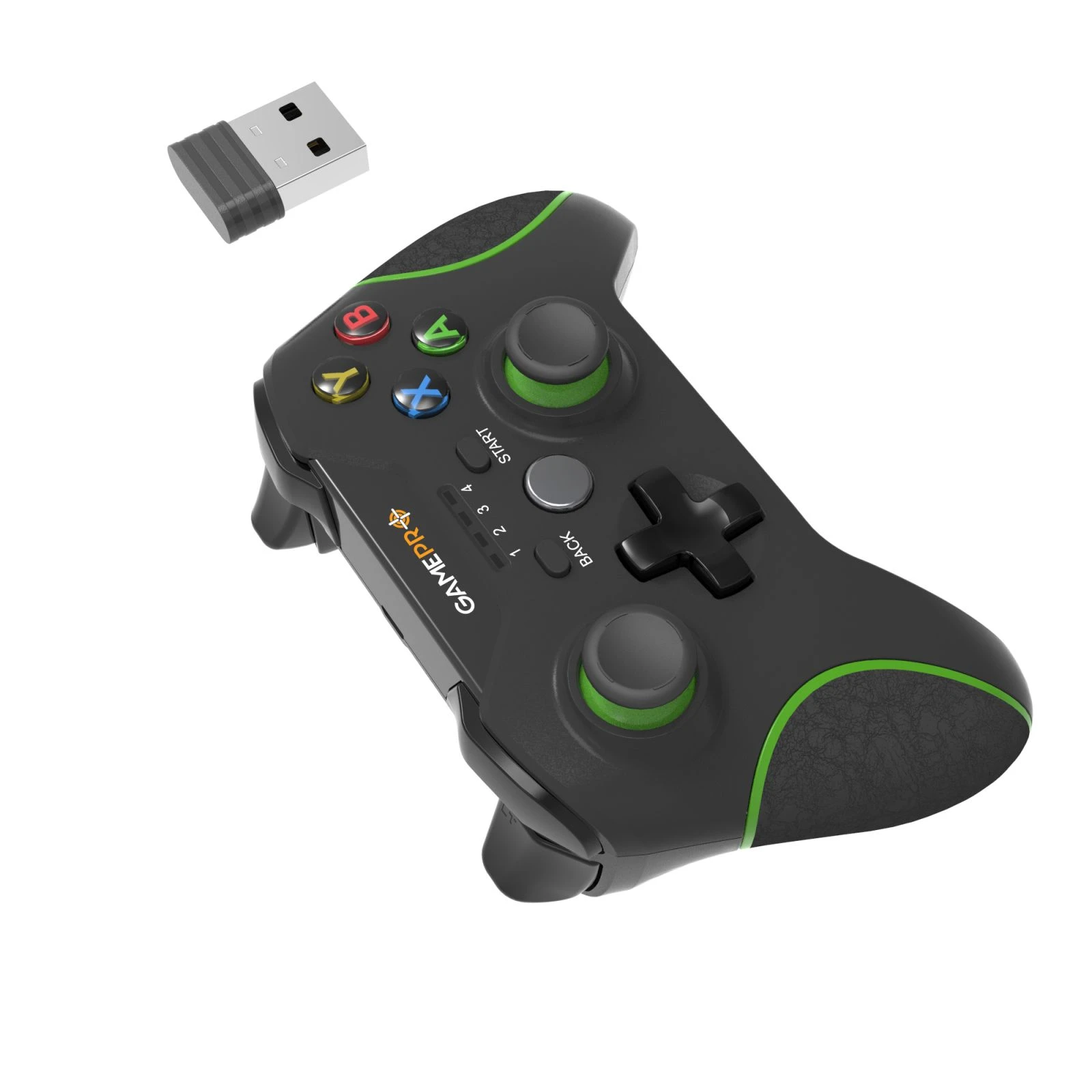 Геймпад GamePro MG650B PS3/Android Wireless Black/Green (MG650B) (UA) Особливість: функція Turbo;