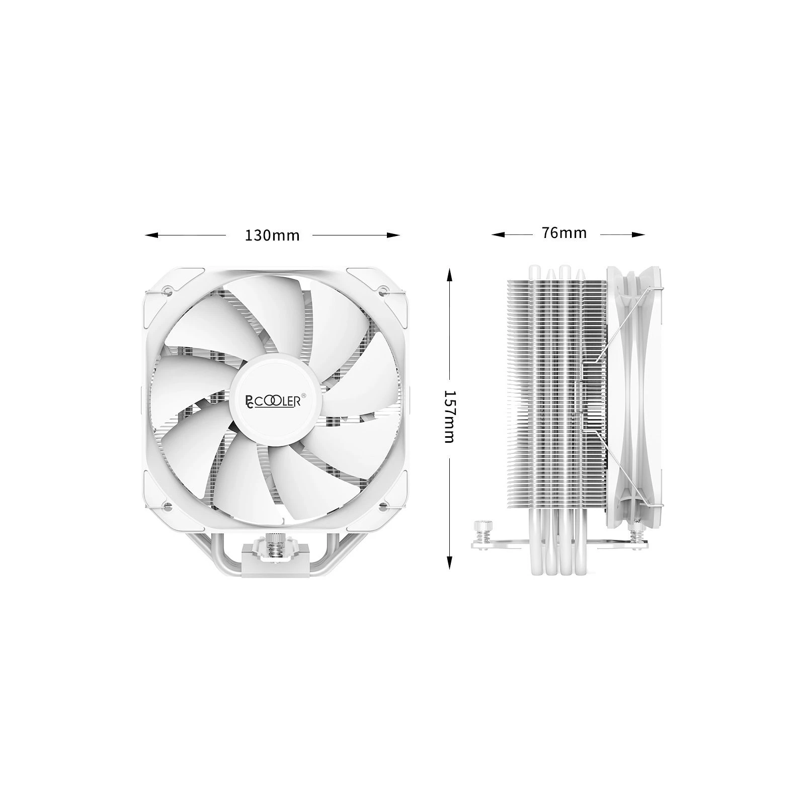 Кулер для процесора PcCooler PALADIN EX400S (PALADIN 400 WH) (UA) Для процесорів: INTEL, AMD; Сокет: 1156,