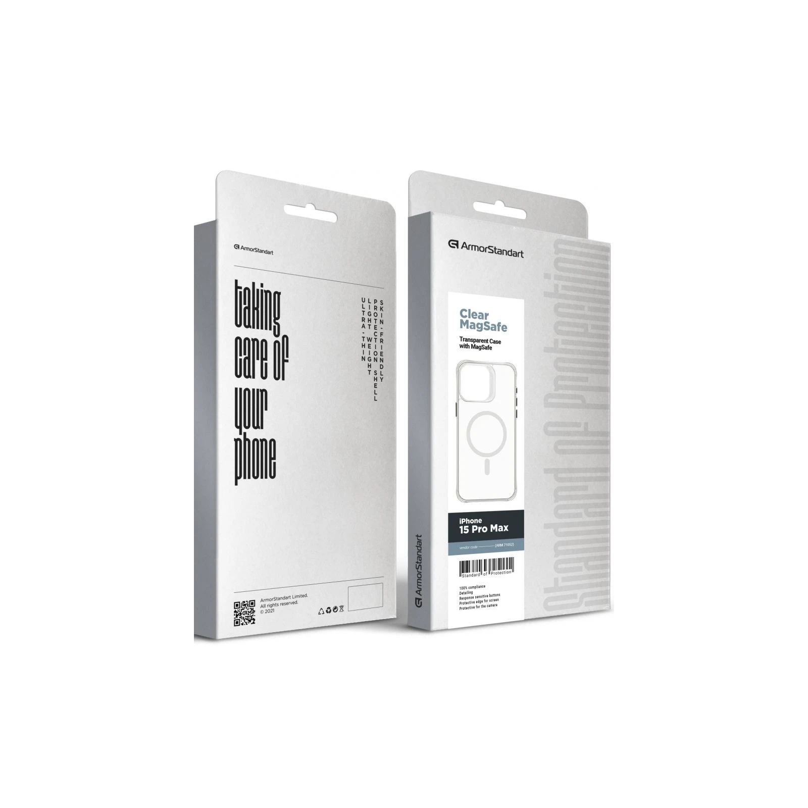 Чехол для мобильного телефона Armorstandart Clear Magsafe Apple iPhone 15 Pro Max Tansparent (ARM71052) (UA) ТОП Популярных моделей: Apple iPhone 15