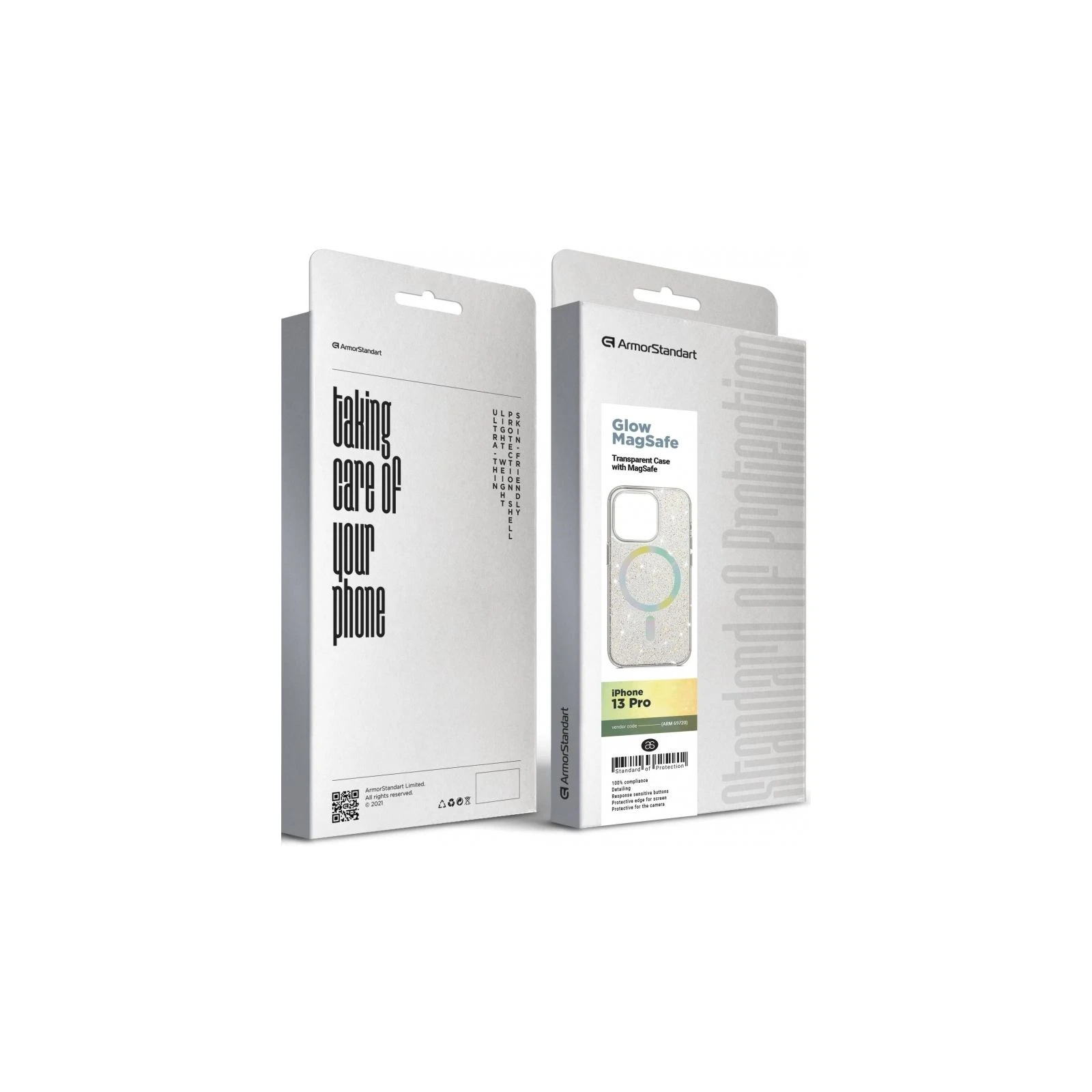 Чохол для мобільного телефону Armorstandart Glow Magsafe Apple iPhone 13 Pro Transparent (ARM69720) (UA) ТОП Популярних моделей: Apple iPhone 13