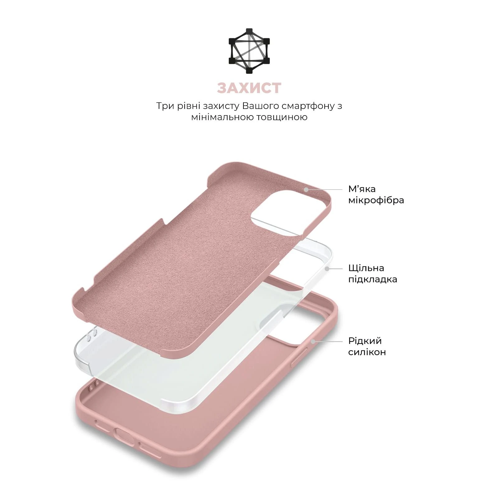 Чехол для мобильного телефона Armorstandart ICON2 Case Apple iPhone 15 Plus Light Pink (ARM70517) (UA) Совместимость с брендом Apple
