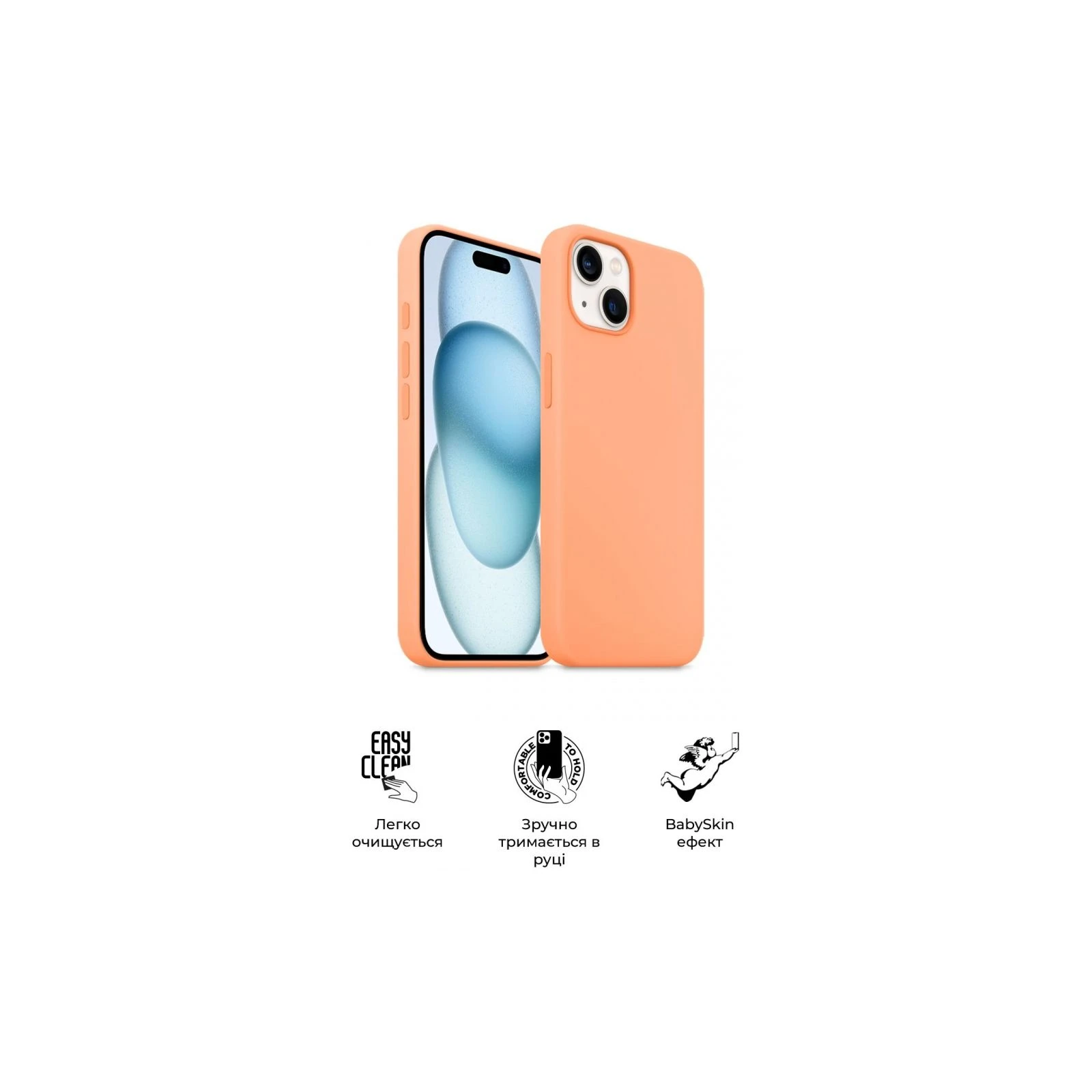 Чехол для мобильного телефона Armorstandart ICON2 MagSafe Apple iPhone 15 Plus Orange Sorbet (ARM72740) (UA) Назначение модельный