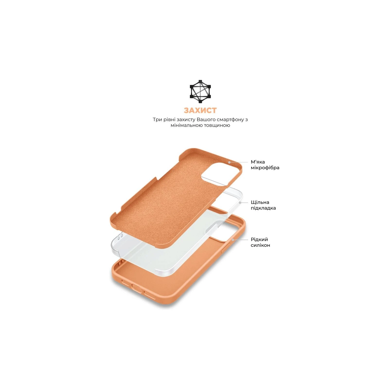 Чехол для мобильного телефона Armorstandart ICON2 MagSafe Apple iPhone 15 Pro Max Orange Sorbet (ARM72753) (UA) Совместимость с брендом Apple