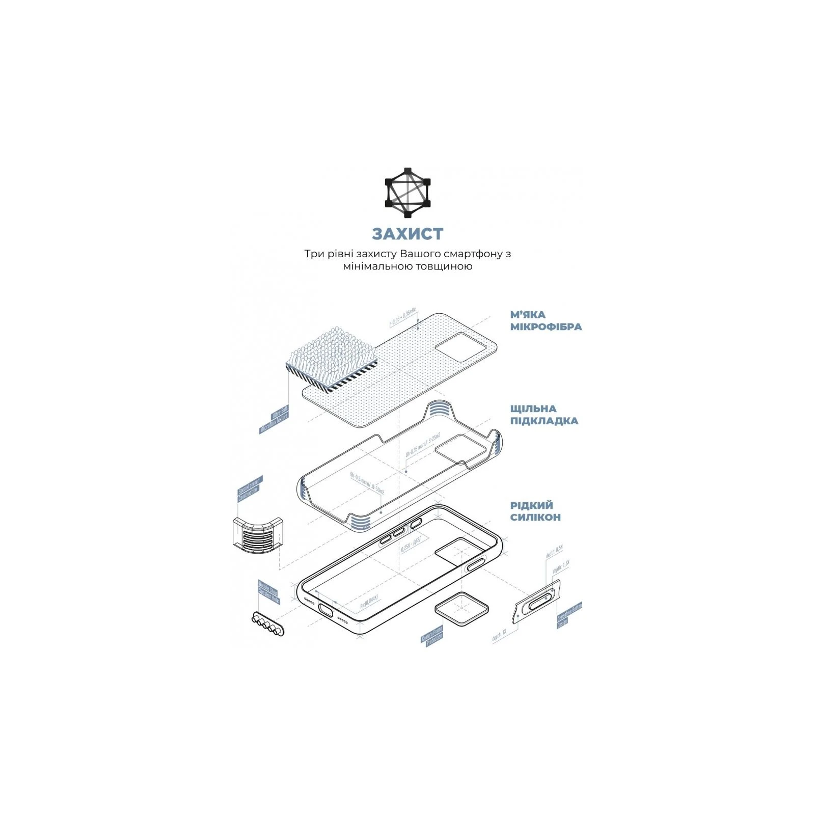 Чехол для мобильного телефона Armorstandart ICON2 MagSafe Apple iPhone 15 Pro Max Winter Blue (ARM72755) (UA) Совместимость с брендом Apple