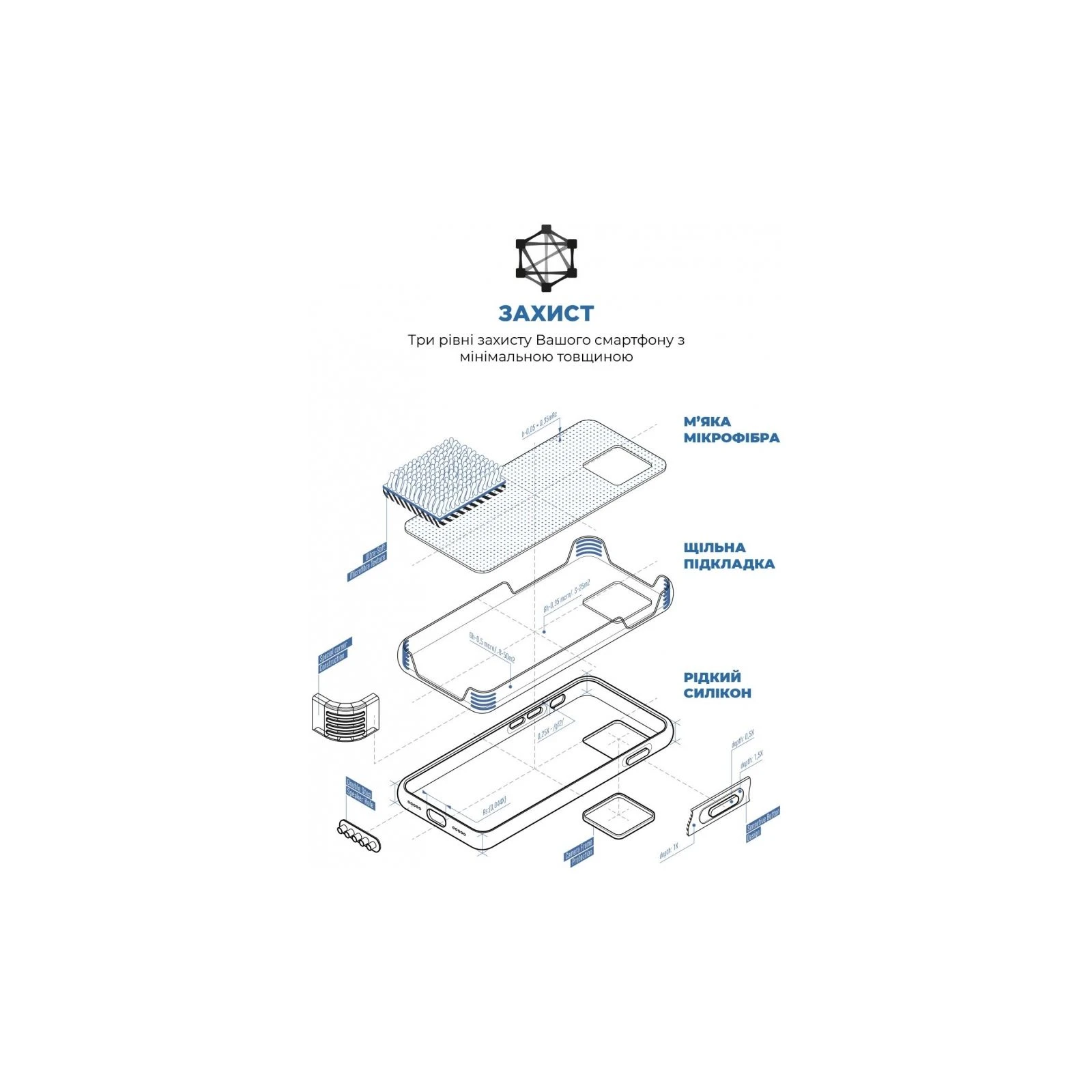 Чохол для мобільного телефону Armorstandart ICON2 MagSafe Apple iPhone 15 Storm Blue (ARM72759) (UA) Сумісність з брендом Apple