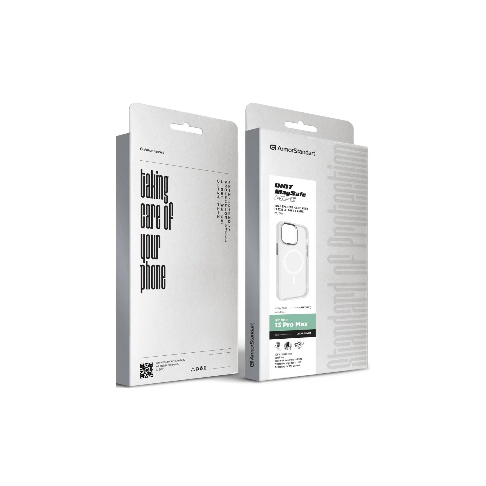 Чохол для мобільного телефону Apple iPhone 13 Pro Max Matte Clear Silver (ARM70461) (UA) ТОП Популярних моделей: Apple iPhone 13