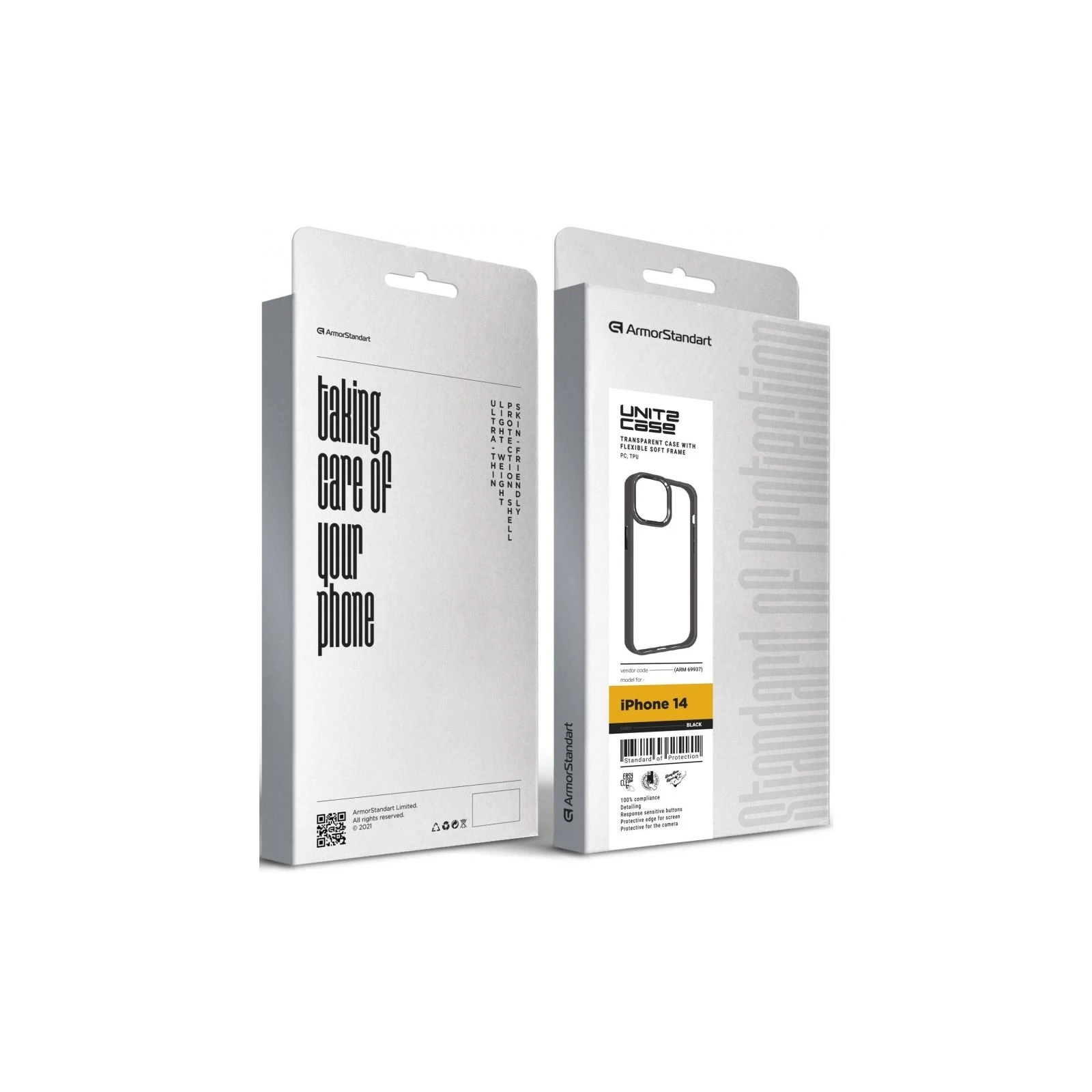 Чохол для мобільного телефону Armorstandart UNIT2 Apple iPhone 14 Black (ARM69937) (UA) ТОП Популярних моделей: Apple iPhone