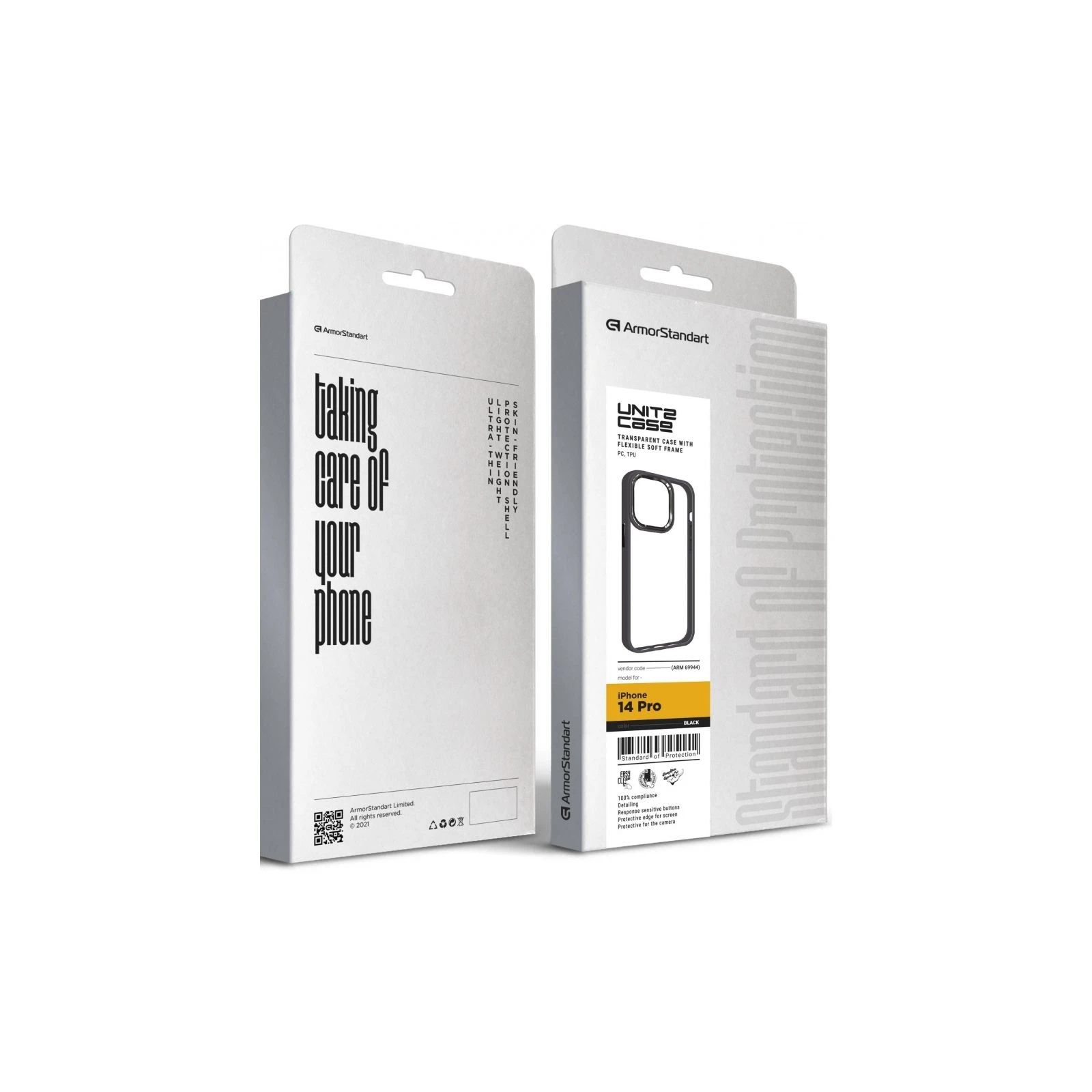 Чохол для мобільного телефону Armorstandart UNIT2 Apple iPhone 14 Pro Black (ARM69944) (UA) ТОП Популярних моделей Apple iPhone 14 Pro