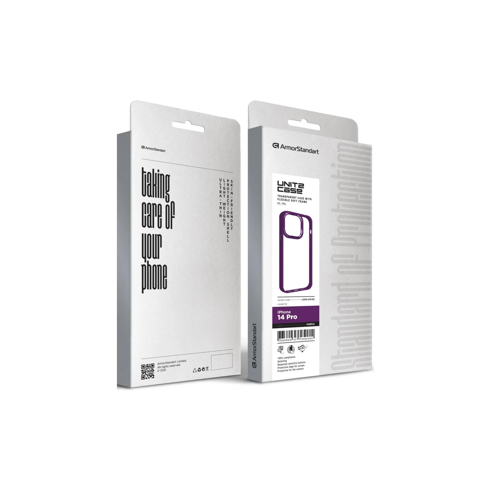 Чохол для мобільного телефону Armorstandart UNIT2 Apple iPhone 14 Pro Purple (ARM69948) (UA) ТОП Популярних моделей: Apple iPhone 14