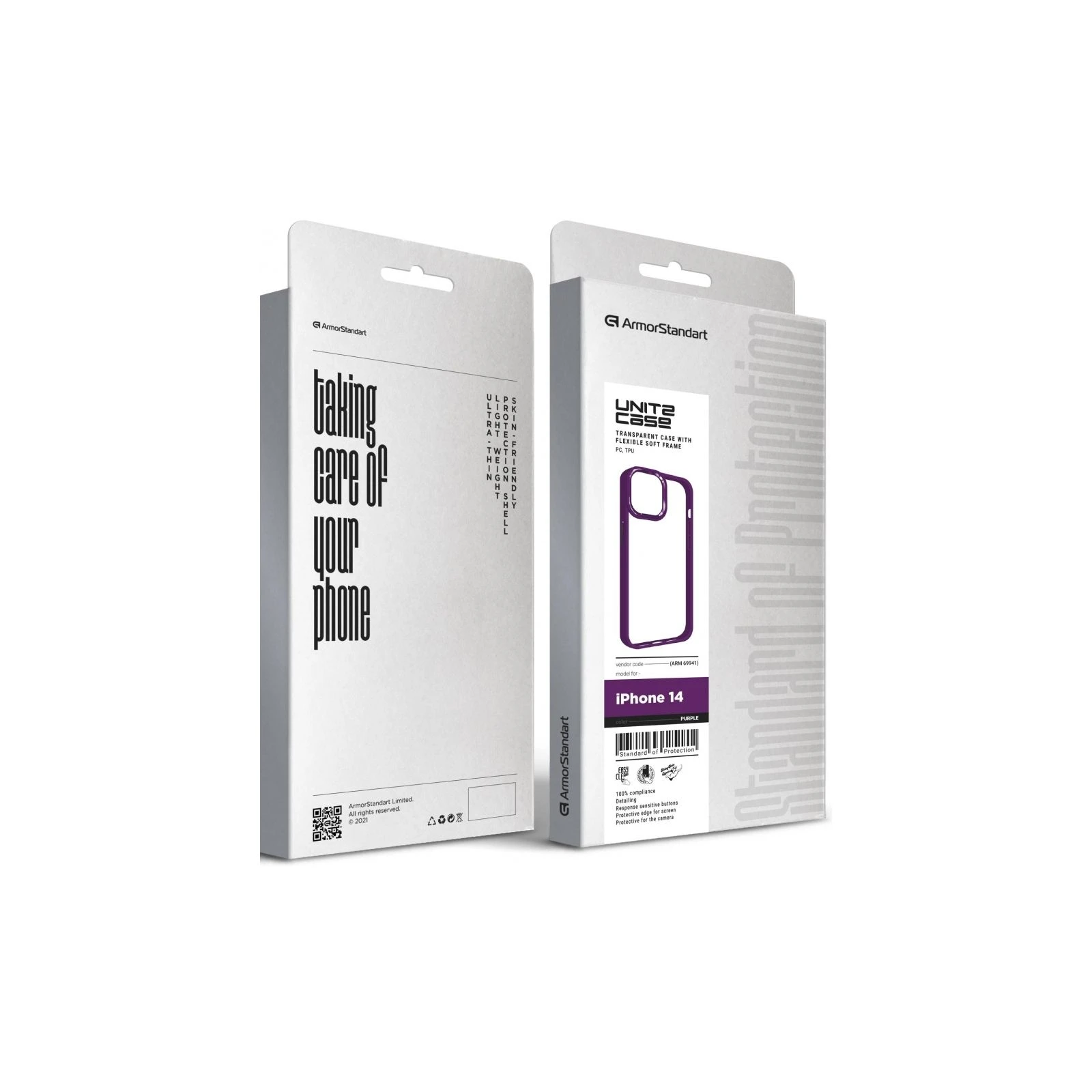 Чохол для мобільного телефону Armorstandart UNIT2 Apple iPhone 14 Purple (ARM69941) (UA) ТОП Популярних моделей: Apple iPhone