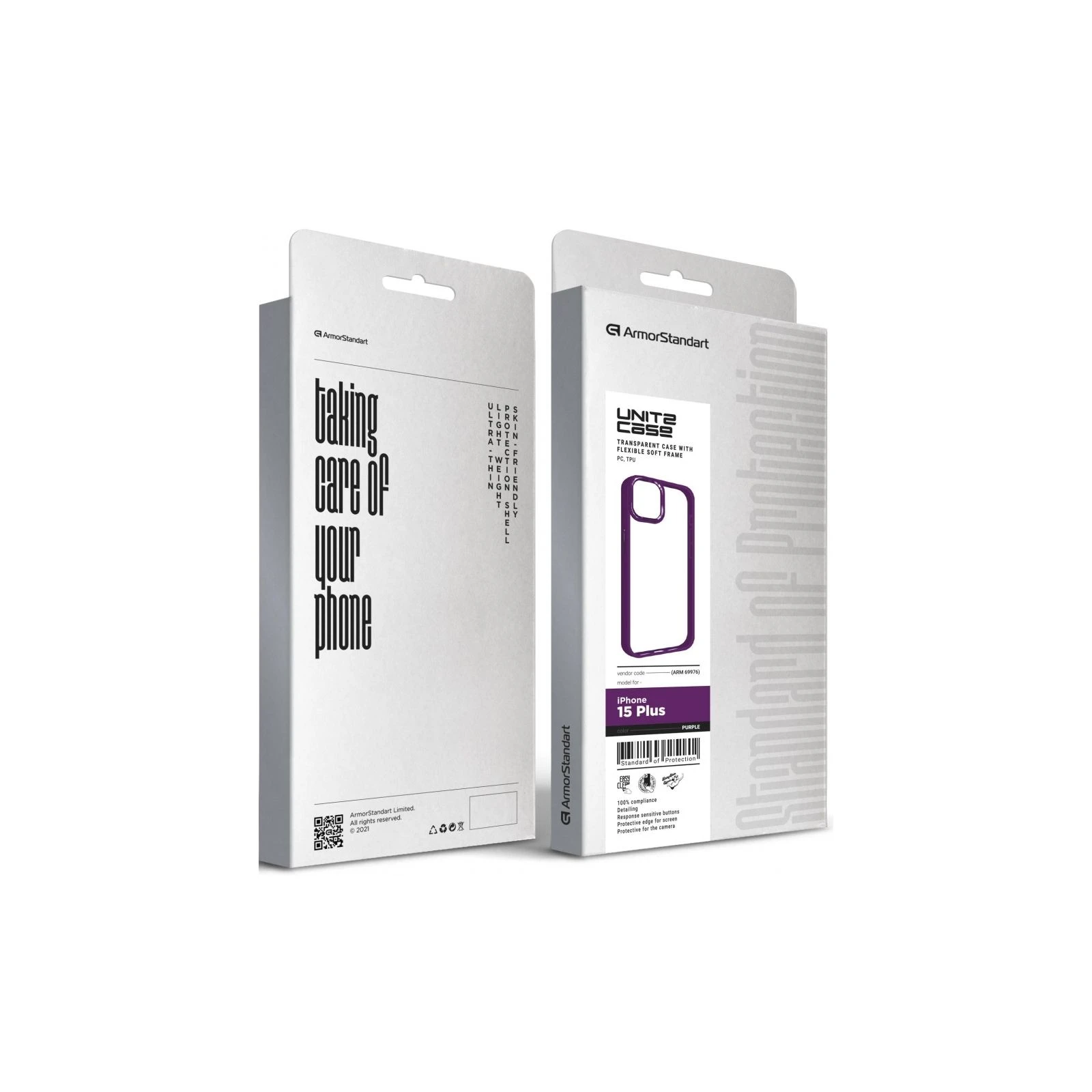 Чохол для мобільного телефону Armorstandart UNIT2 Apple iPhone 15 Plus Purple (ARM69976) (UA) ТОП Популярних моделей: Apple iPhone 15