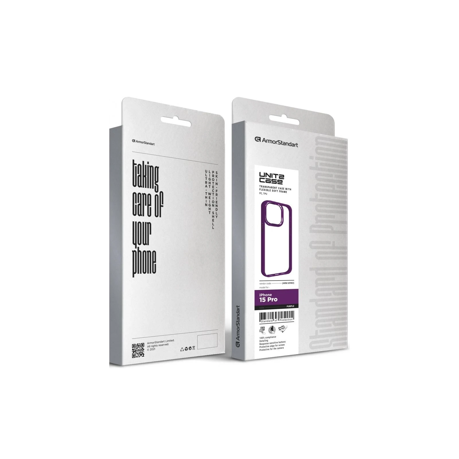 Чехол для мобильного телефона Armorstandart UNIT2 Apple iPhone 15 Pro Purple (ARM69983) (UA) ТОП Популярных моделей: Apple iPhone 15