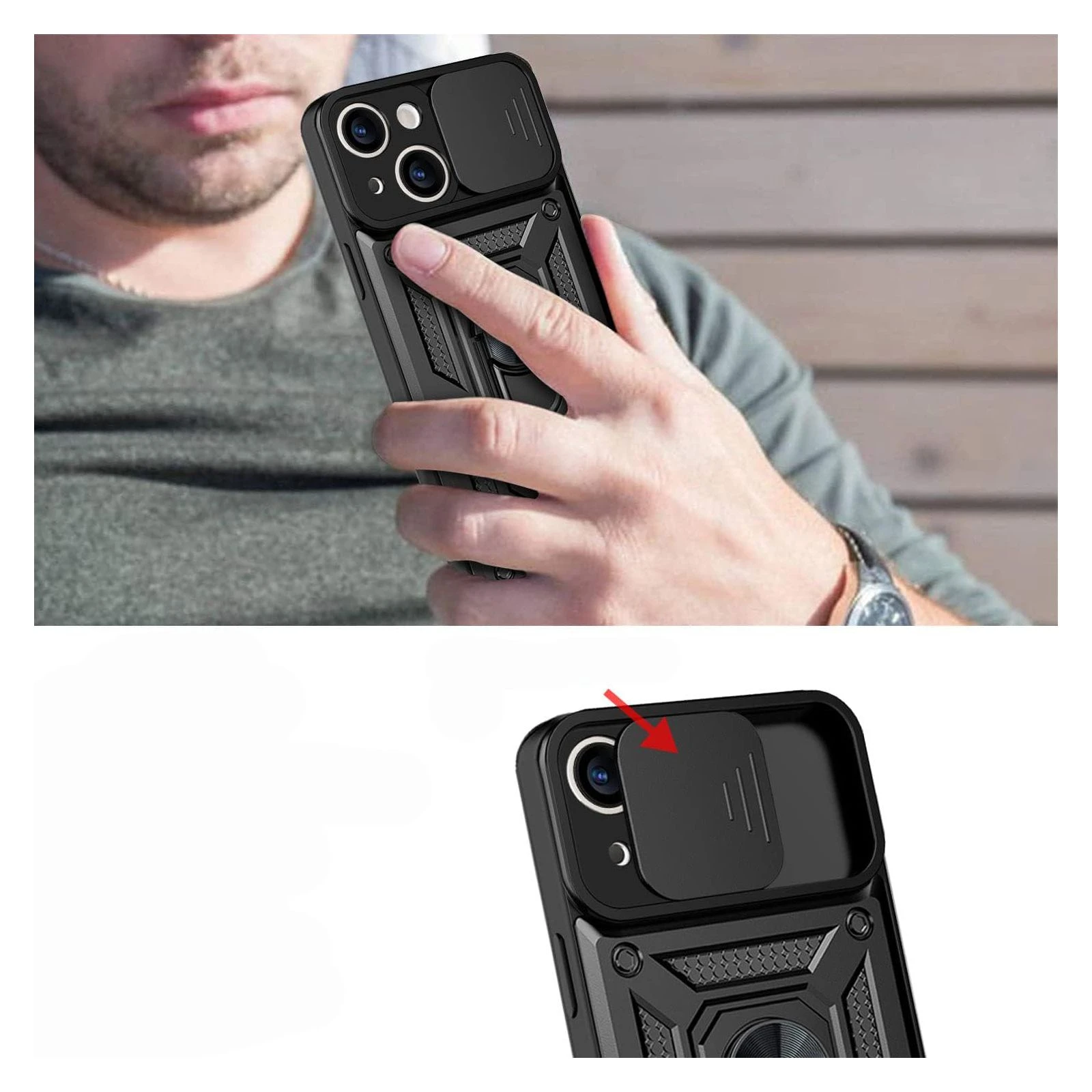 Чехол для мобильного телефона BeCover Military Apple iPhone 15 Plus Black (709954) (UA) ТОП Популярных моделей: Apple iPhone 15