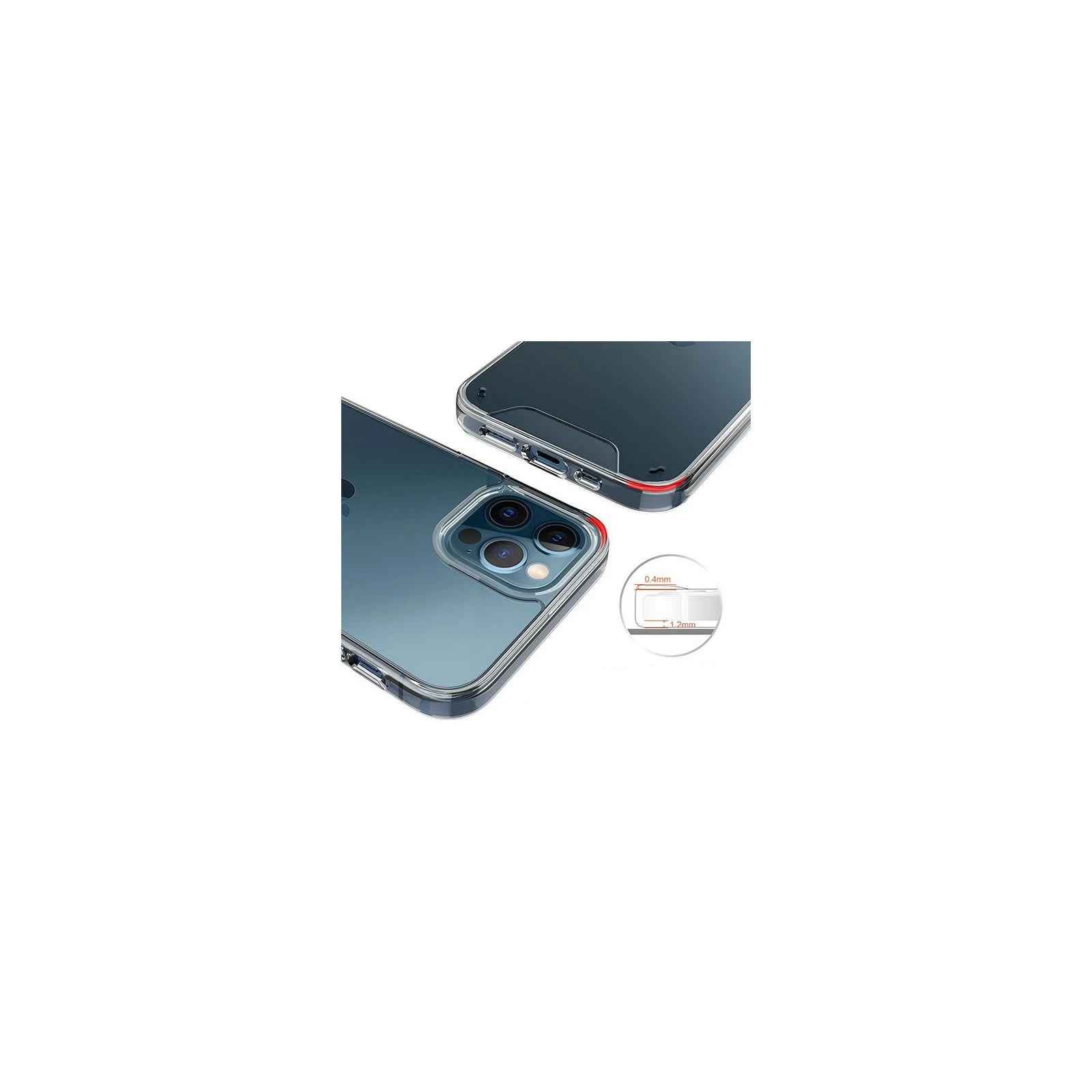 Чохол для мобільного телефону BeCover Space Case Apple iPhone 12/12 Pro Transparancy (707793) (UA) Сумісність з брендом Apple