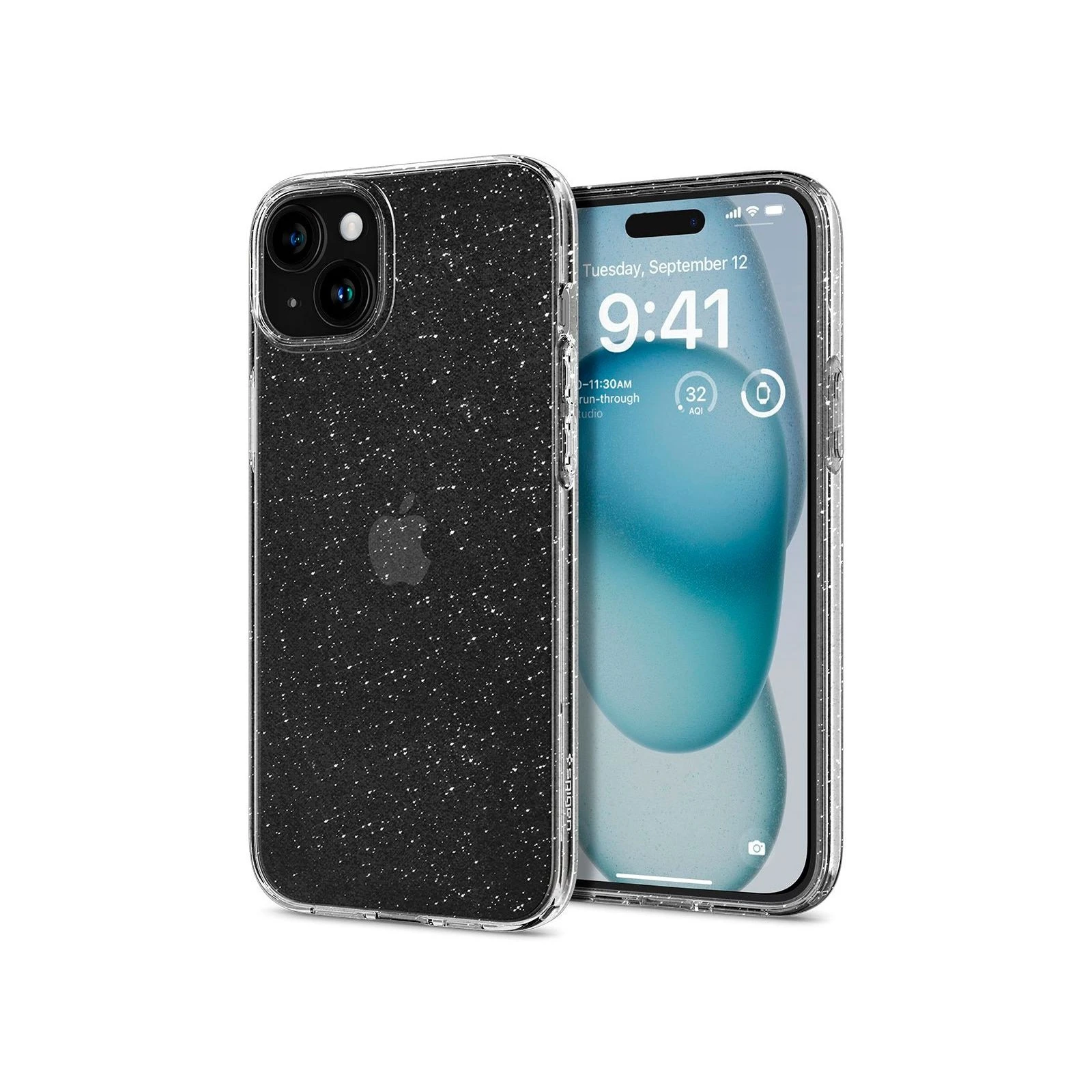 Чехол для мобильного телефона Spigen Apple iPhone 15 Liquid Crystal Glitter Crystal Quartz (ACS06788) (UA) Совместимость с брендом Apple