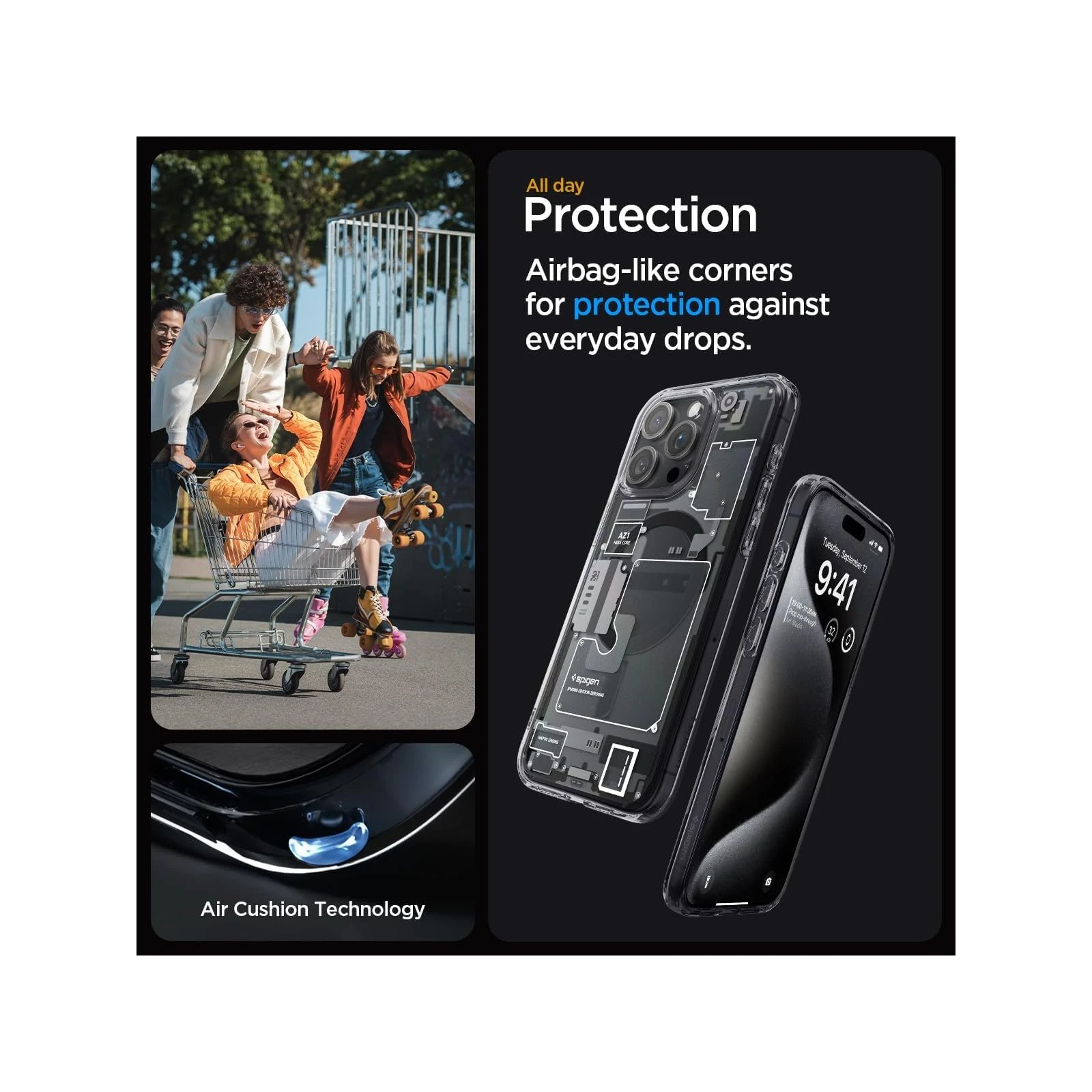 Чехол для мобильного телефона Spigen Apple iPhone 15 Pro Ultra Hybrid MagFit Zero One (ACS06721) (UA) ТОП Популярных моделей: Apple iPhone 15