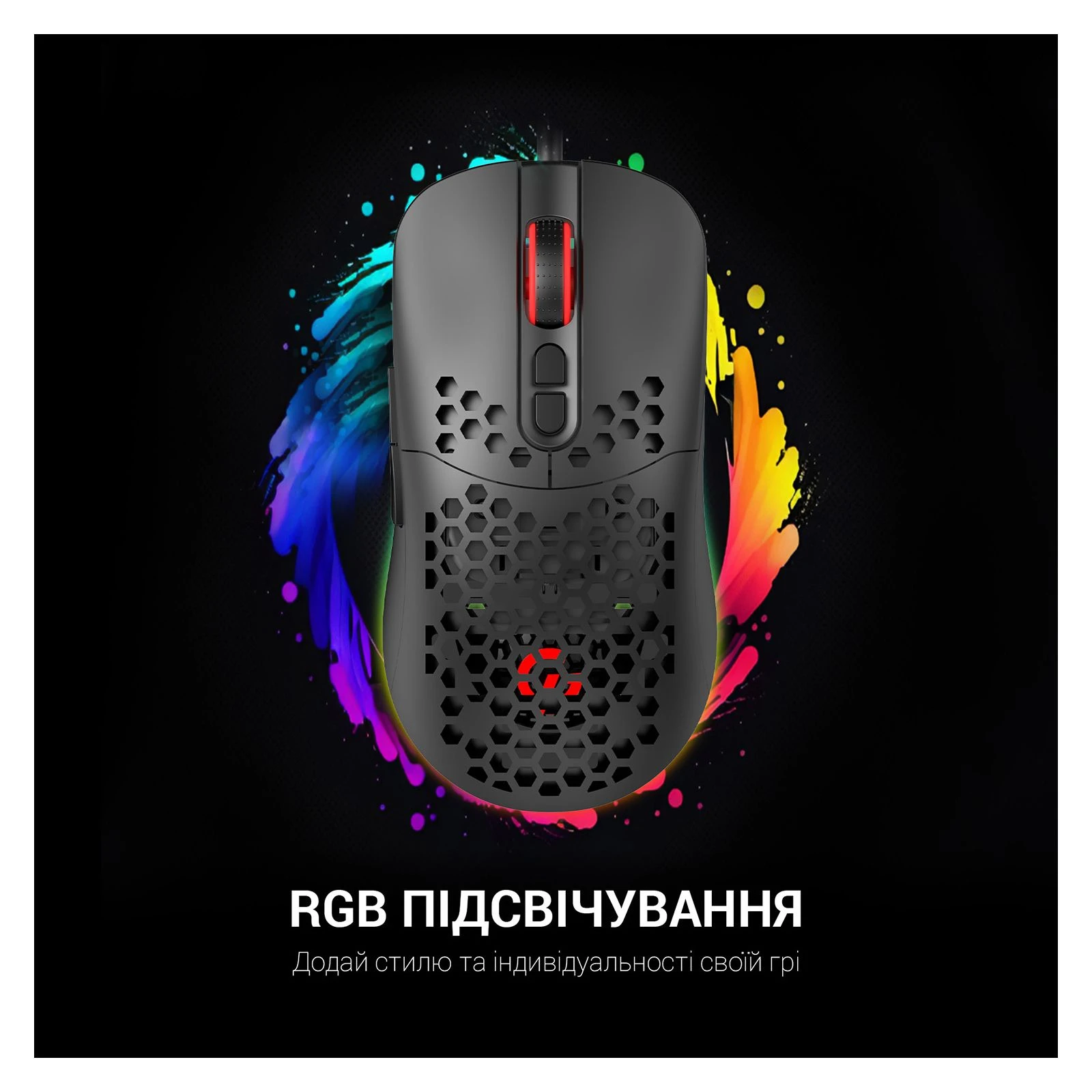 GamePro GM395 RGB USB Black (GM395) (UA) Роздільна здатність (max) 6400 dpi
