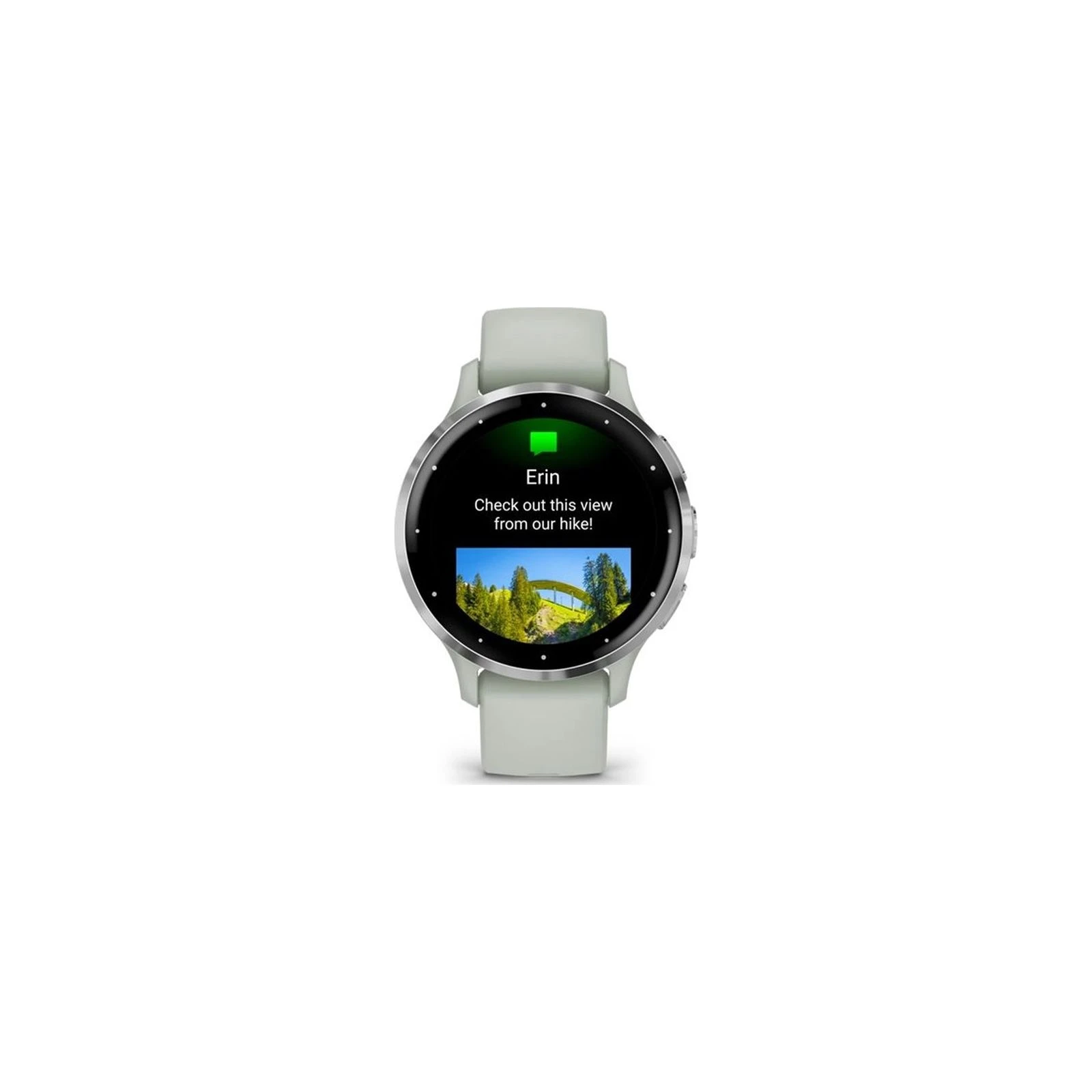 Garmin Venu 3S, Sage Gray + Passivated, GPS (010-02785-01) (UA) Форма годинника круглий