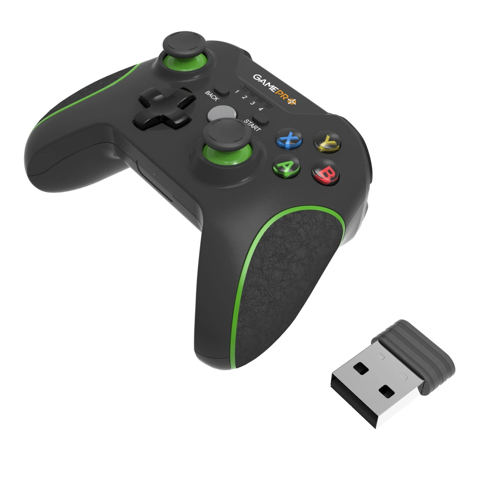 Геймпад GamePro MG650B PS3/Android Wireless Black/Green (MG650B) (UA) Особливість: функція Turbo;