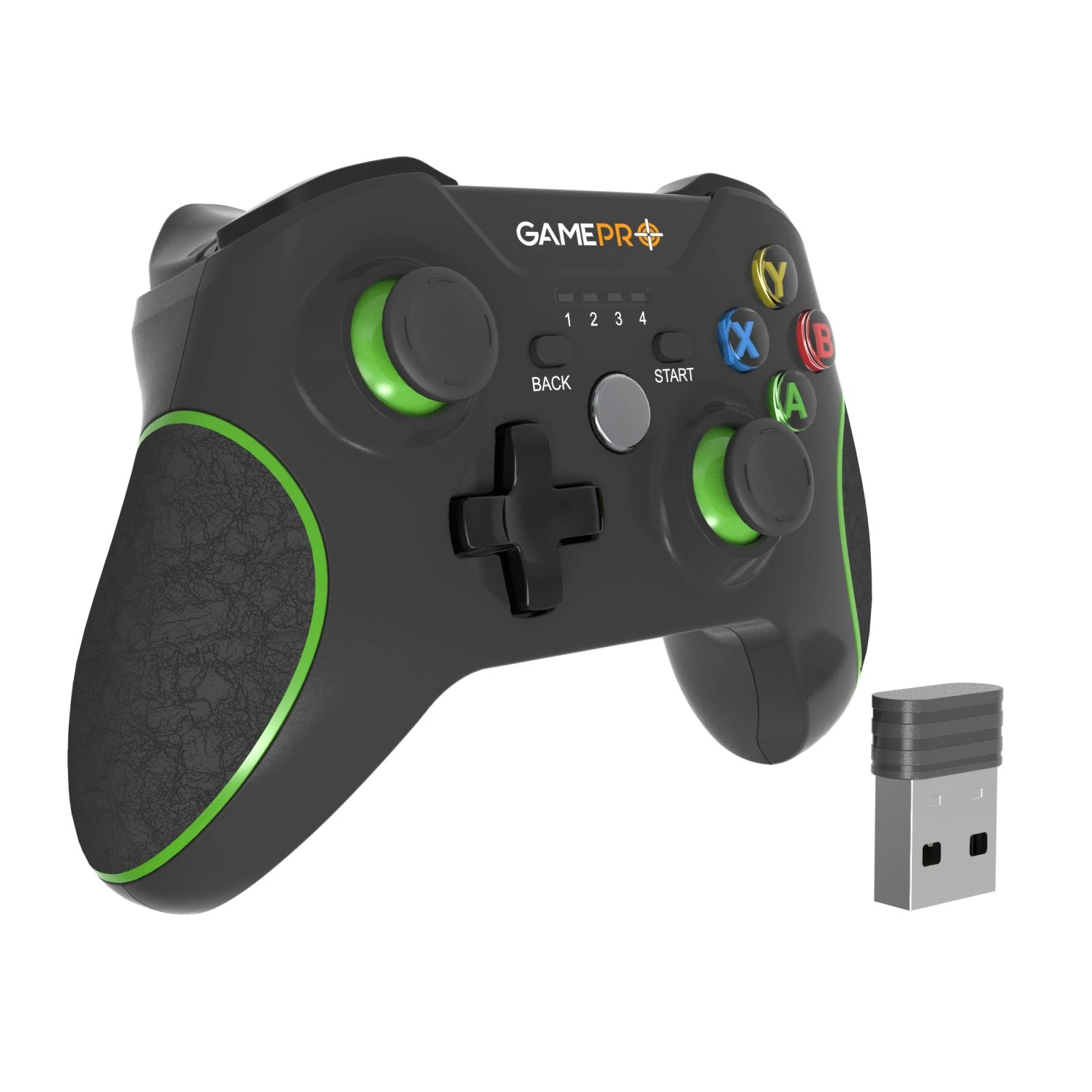 Геймпад GamePro MG650B PS3/Android Wireless Black/Green (MG650B) (UA) Кількість кнопок 10