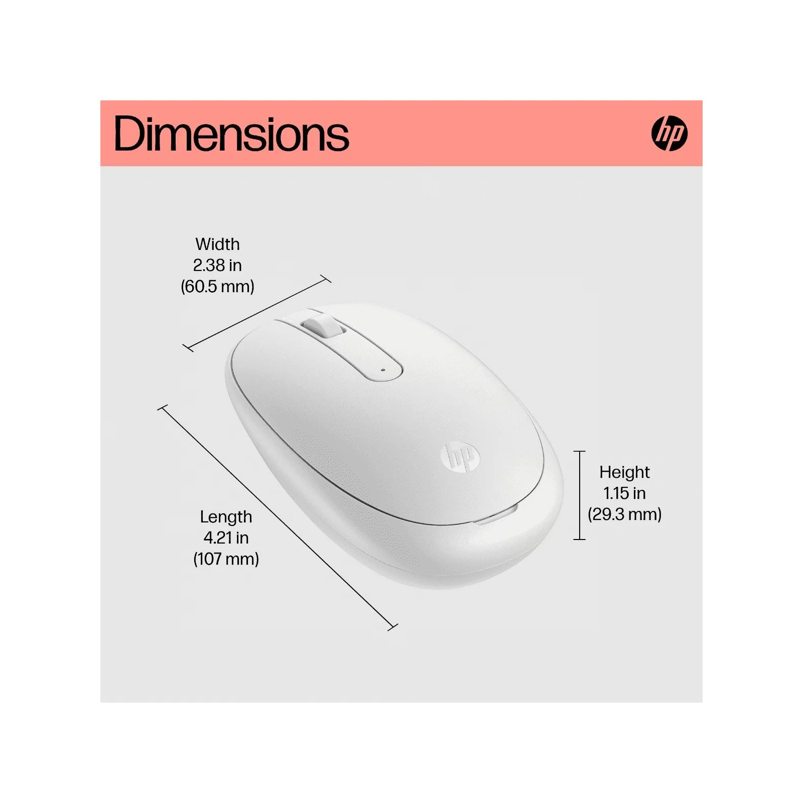 HP 240 Bluetooth White (793F9AA) (UA) Тип датчика оптичний