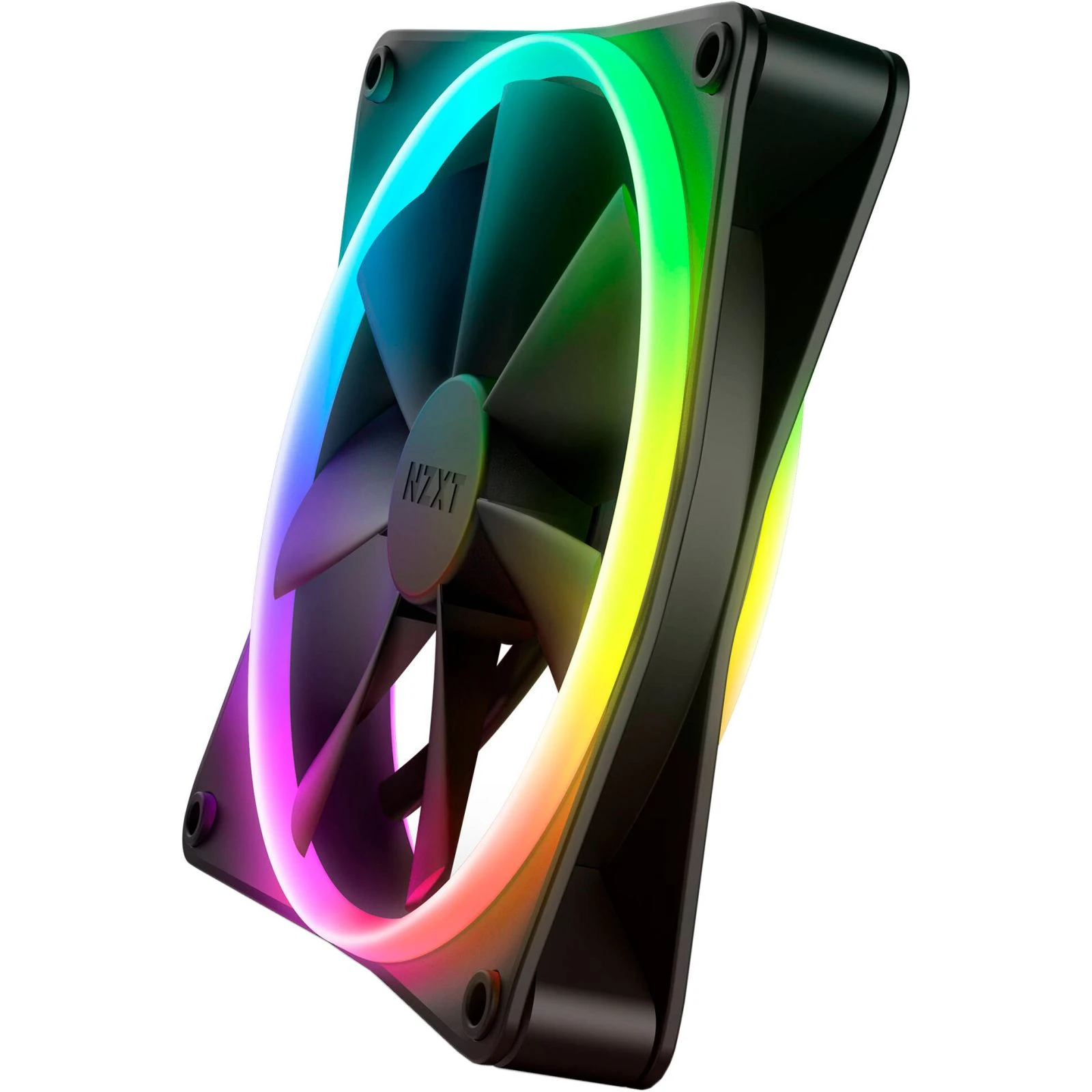Кулер для корпуса NZXT F140RGB Duo (RF-D14DF-B1) (UA) Подсветка разноцветная
