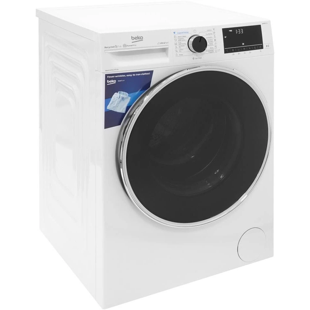 Beko B5DFT59447W Завантаження білизни, кг 9 (прання)/6 (сушіння)