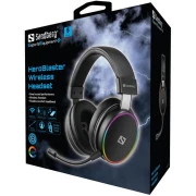 Навушники з мікрофоном Sandberg HeroBlaster Bluetooth Black (126-42) (UA)