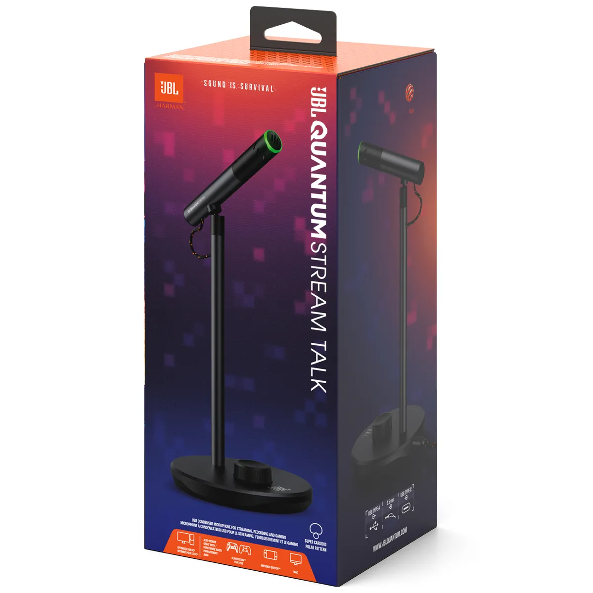 JBL Quantum Stream Talk (JBLSTRMTALKBLK) Виробник: JBL / Тип: Мікрофон / Тип