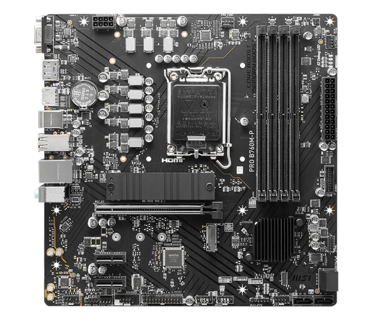MSI PRO B760M-P DDR5 EU Тип охолодження чіпсету материнської плати  Пасивний