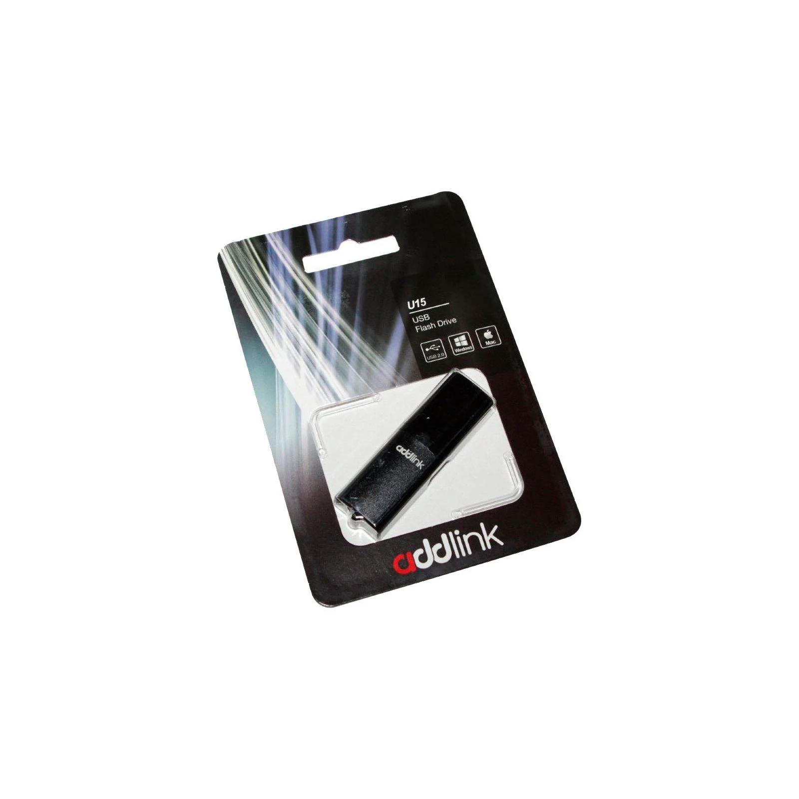 AddLink 64GB U15 Gray USB 2.0 (ad64GBU15G2) (UA) Тип: Классические; Объем памяти: