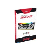 DDR5 16GB 7200 MHz Renegade RGB Black/Silver Kingston Fury (ex. HyperX) (KF572C38RSA-16) (UA)