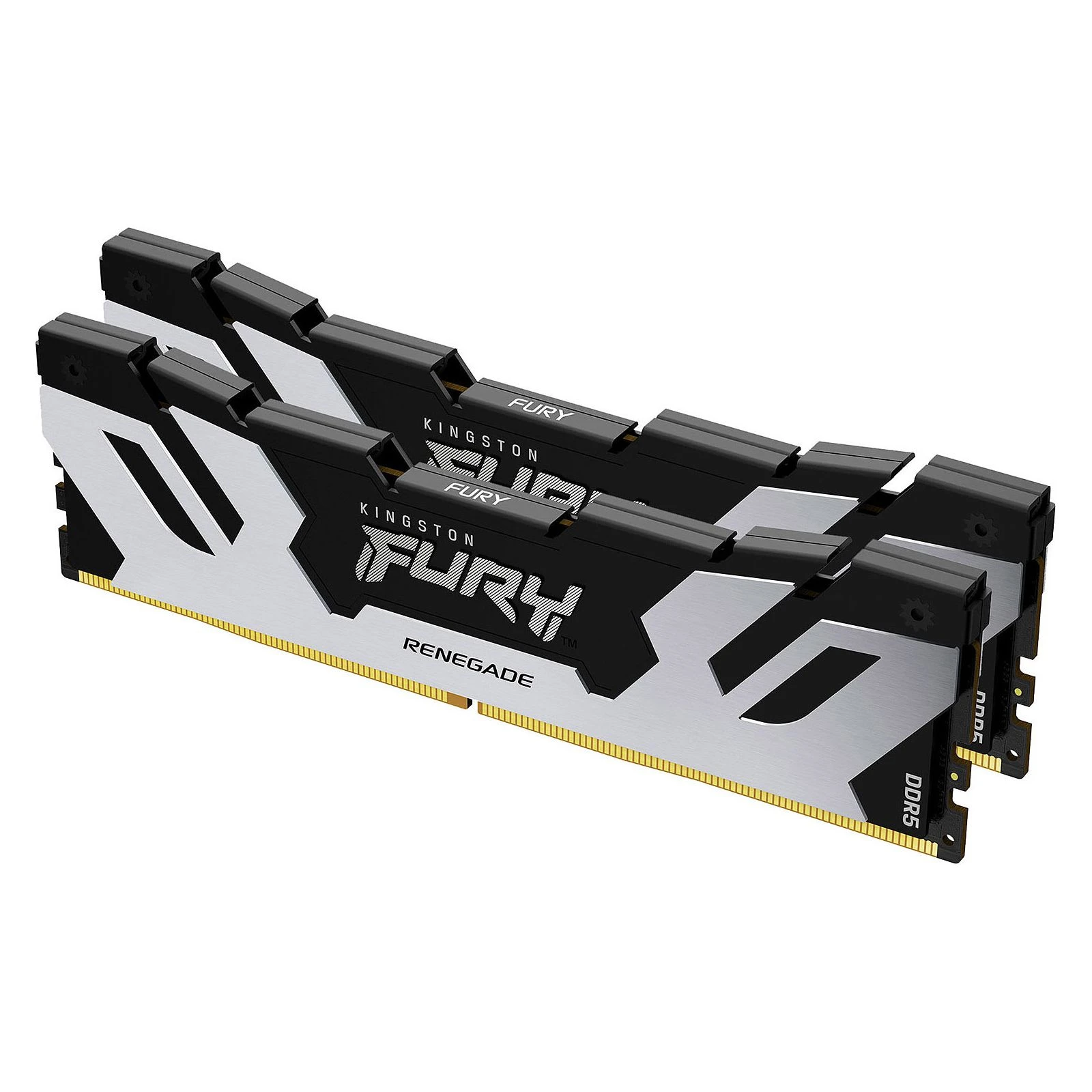 DDR5 32GB (2x16GB) 7200 MHz Renegade Black/Silver Kingston Fury (ex.HyperX) (KF572C38RSK2-32) (UA) Кількість модулів у наборі 2