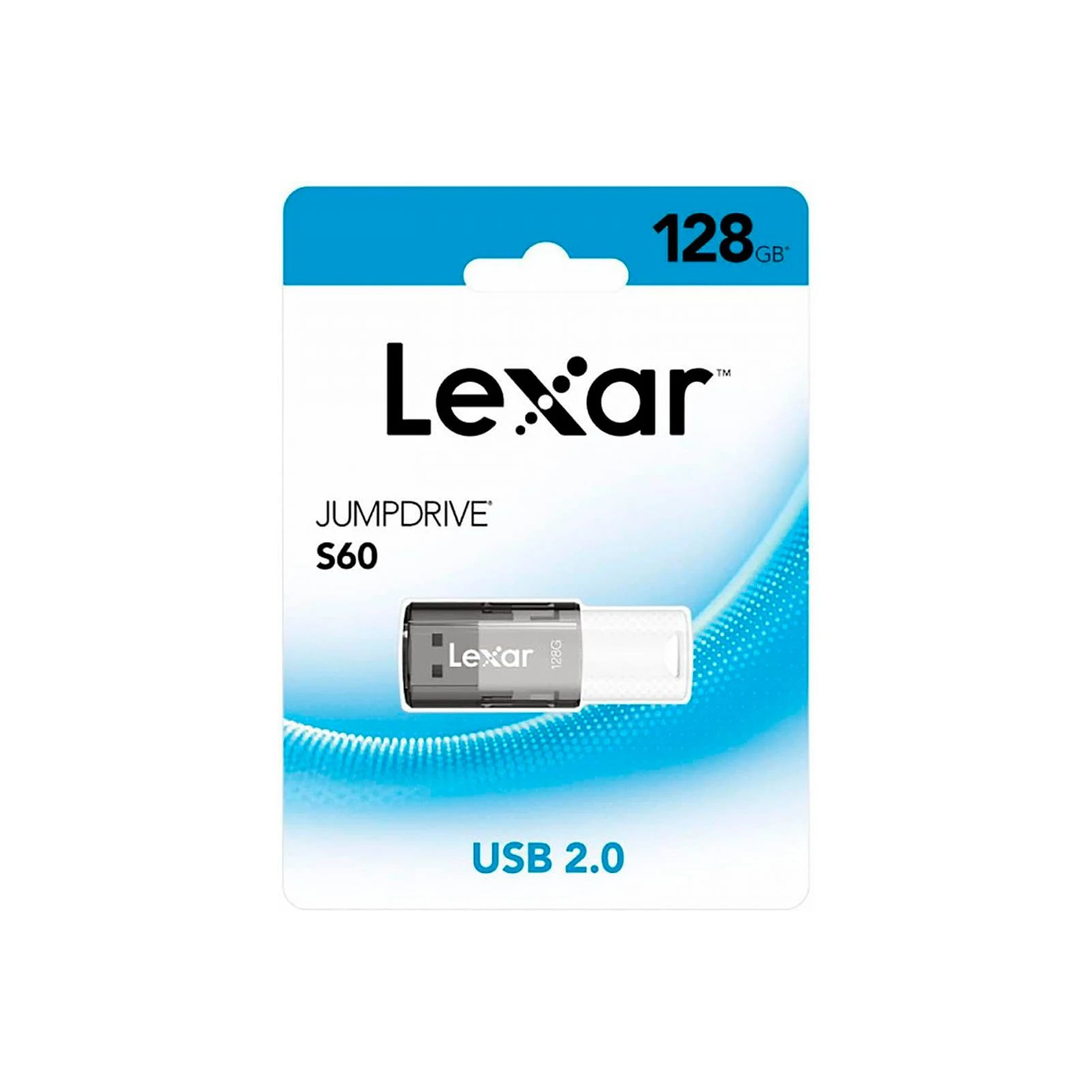 Lexar 128GB S60 USB 2.0 (LJDS060128G-BNBNG) (UA) Тип З висувним USB