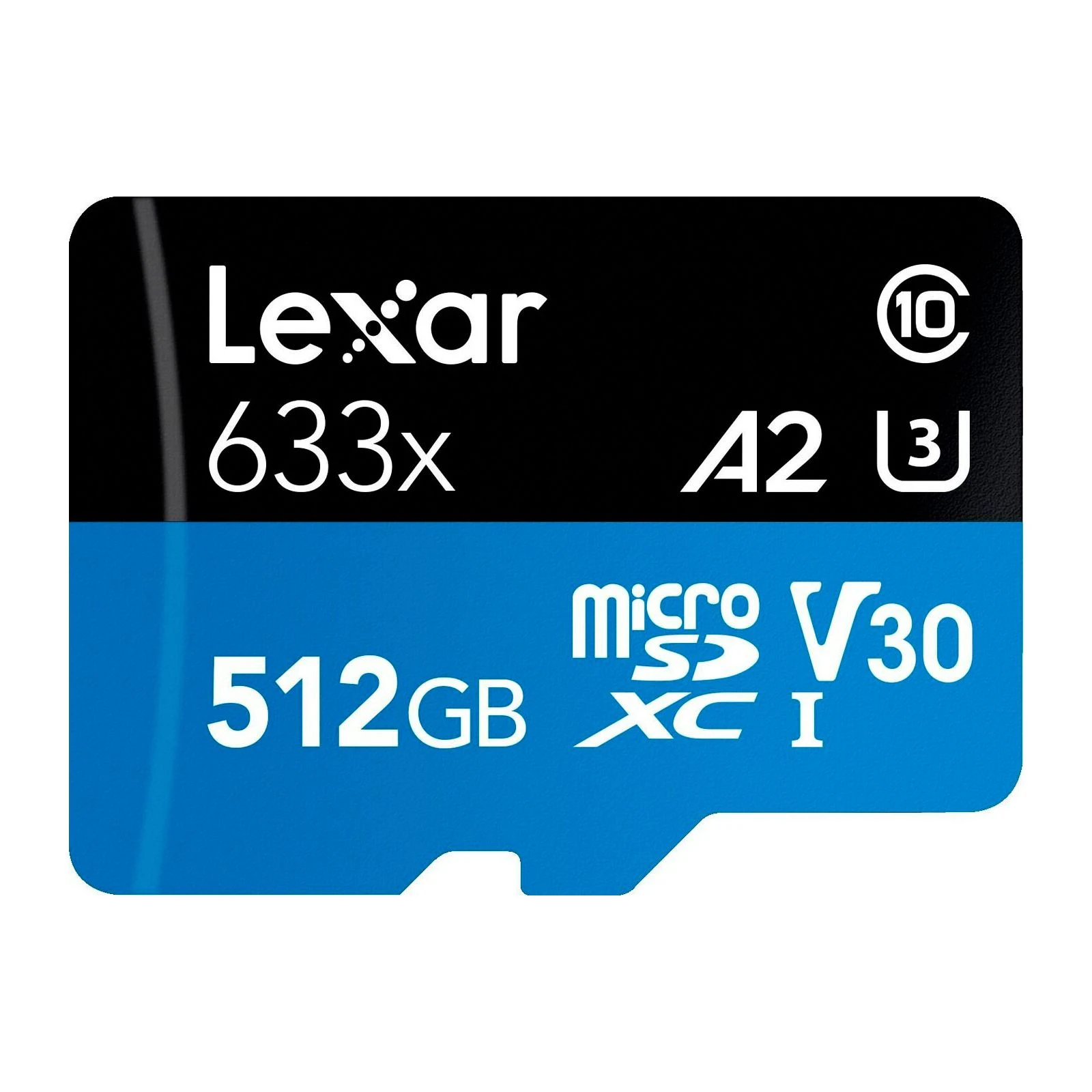 Lexar 512GB microSDXC class 10 UHS-I 633x (LSDMI512BB633A) (UA) Тип картки пам'яті microSDXC; Об'єм