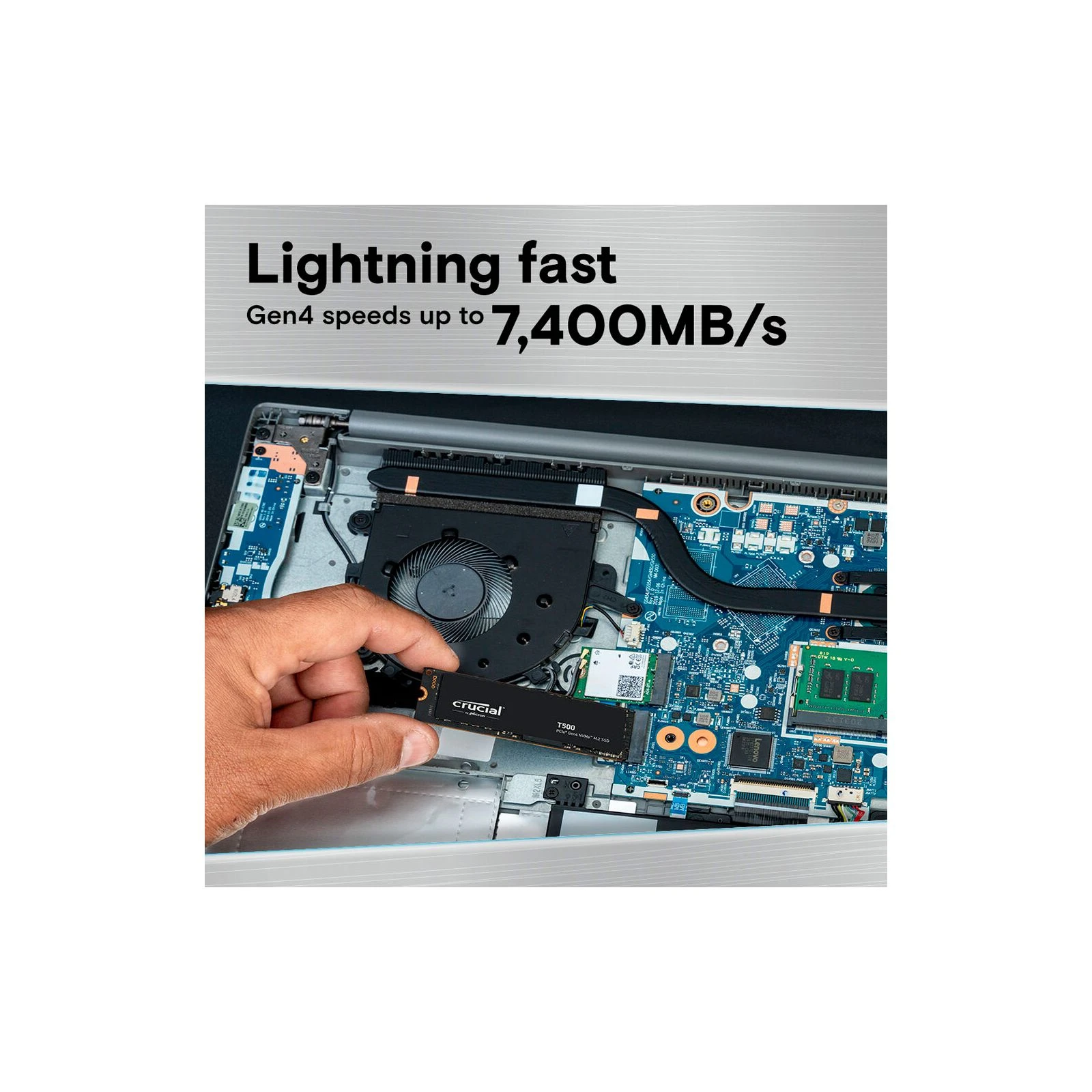 M.2 2280 2TB T500 Micron (CT2000T500SSD8) (UA) Тип накопичувача: внутрішній;