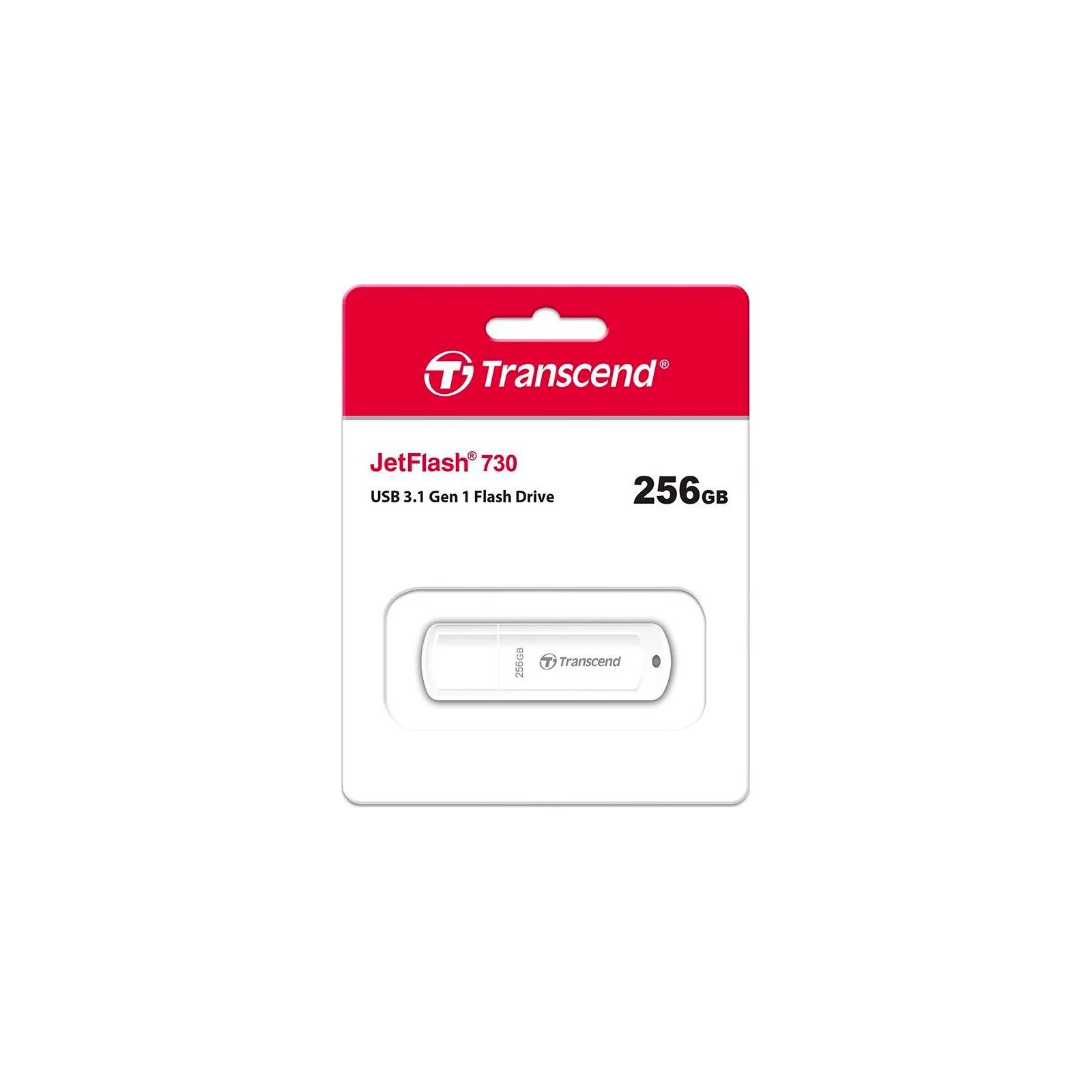 Transcend 256GB JetFlash 730 White USB 3.1 (TS256GJF730) (UA) Тип: Класичні; Об'єм пам'яті: 256 Gb;