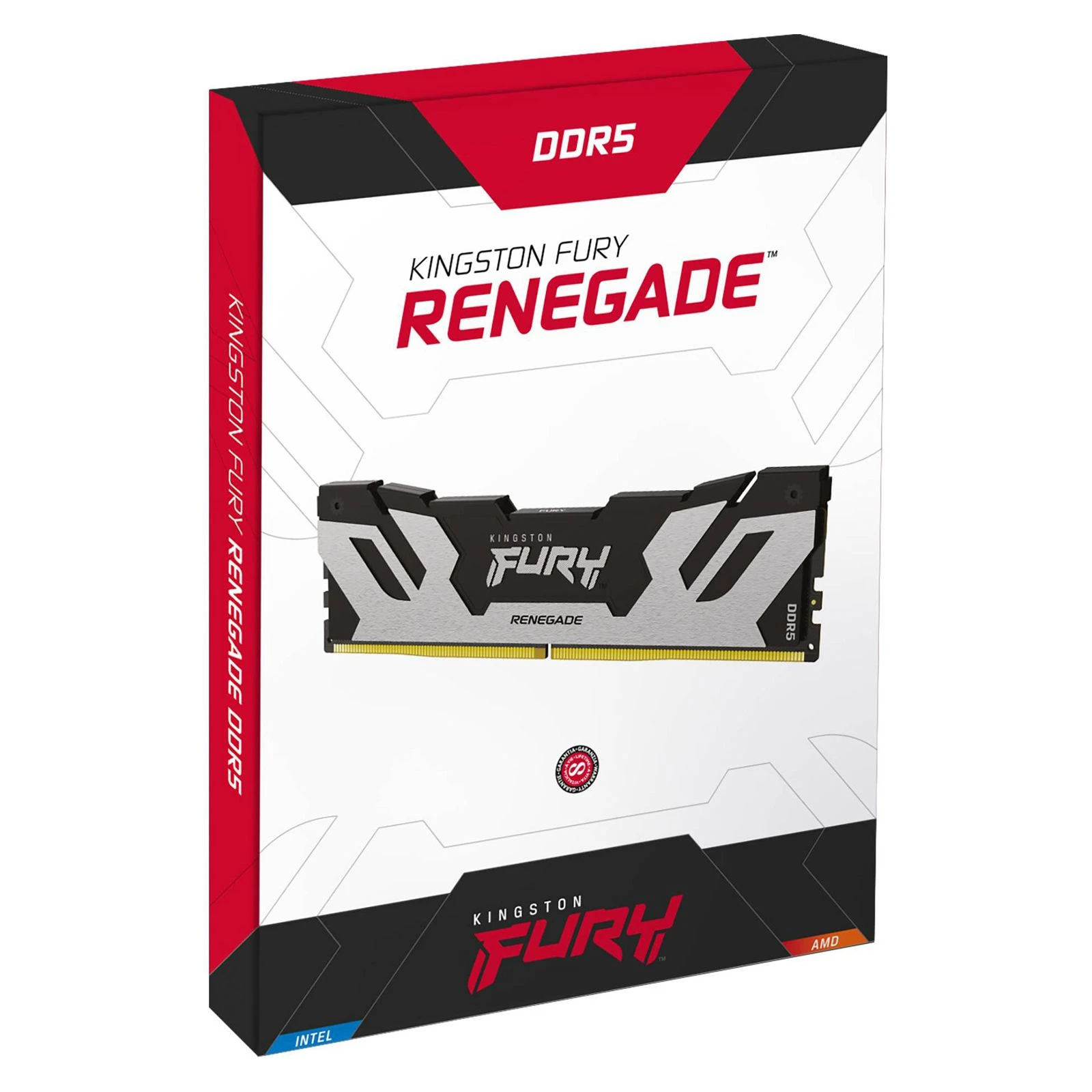 DDR5 16GB 7200 MHz Renegade Black/Silver Kingston Fury (ex.HyperX) (KF572C38RS-16) (UA) Объем памяти 16 ГБ