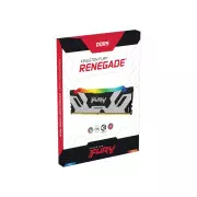 DDR5 16GB 7200 MHz Renegade RGB Black/Silver Kingston Fury (ex.HyperX) (KF572C38RSA-16) (UA)