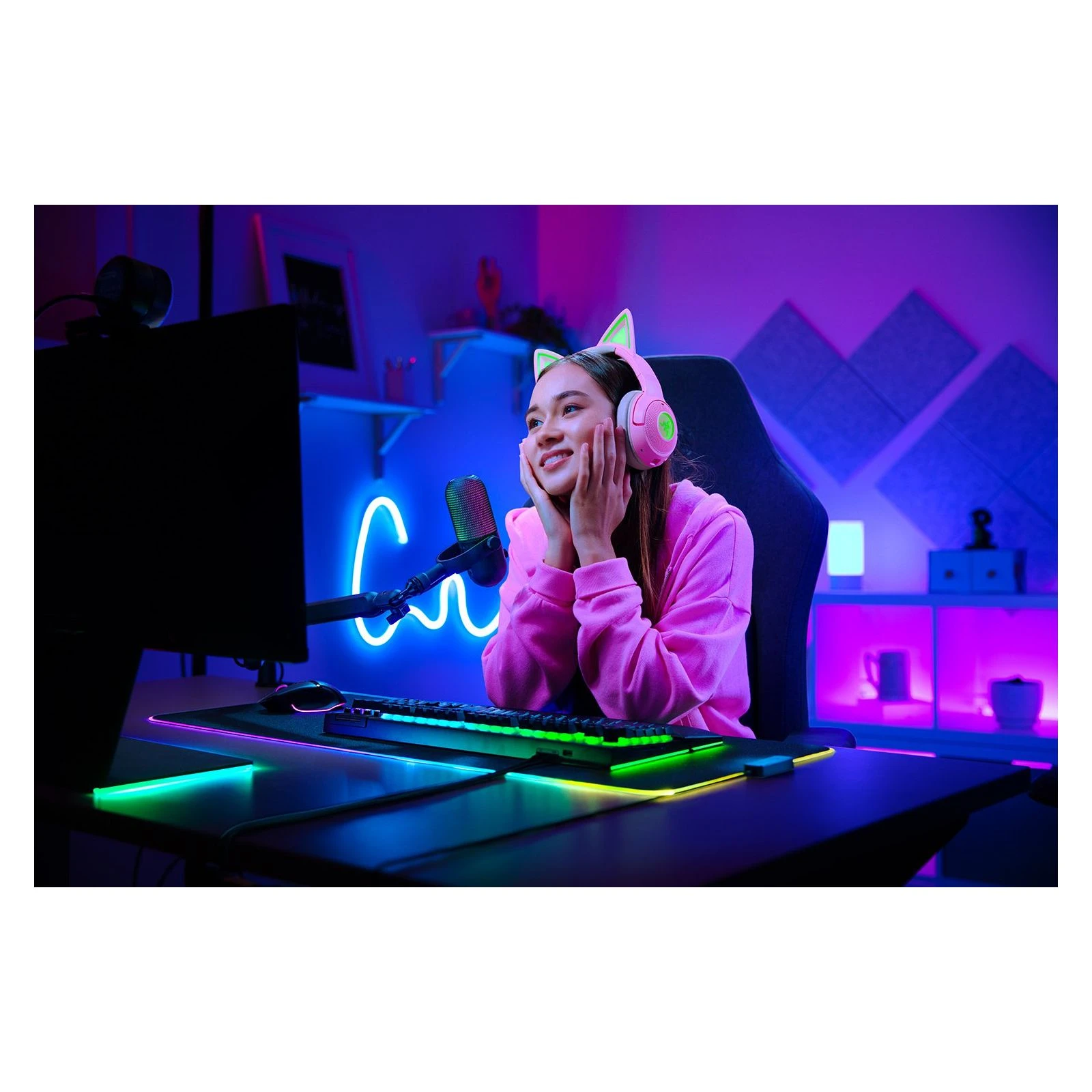 Razer Seiren V3 Chroma (RZ19-05060100-R3M1) (UA) Назначение для компьютеров, для стриминга