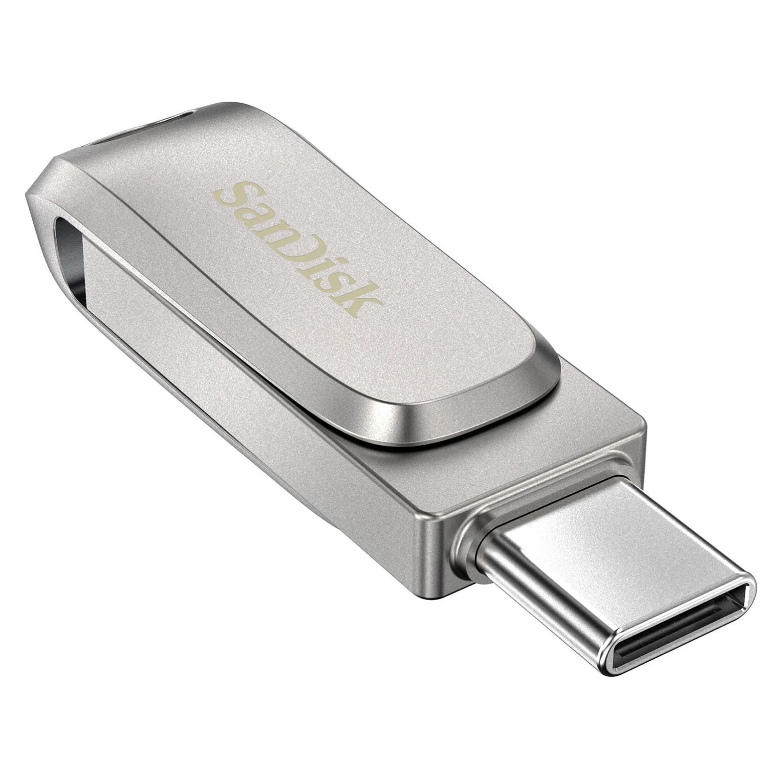 SanDisk 1TB Ultra Dual Luxe Silver USB 3.2/Type-C (SDDDC4-1T00-G46) (UA) Максимальна швидкість читання 150 Мбайт /сек