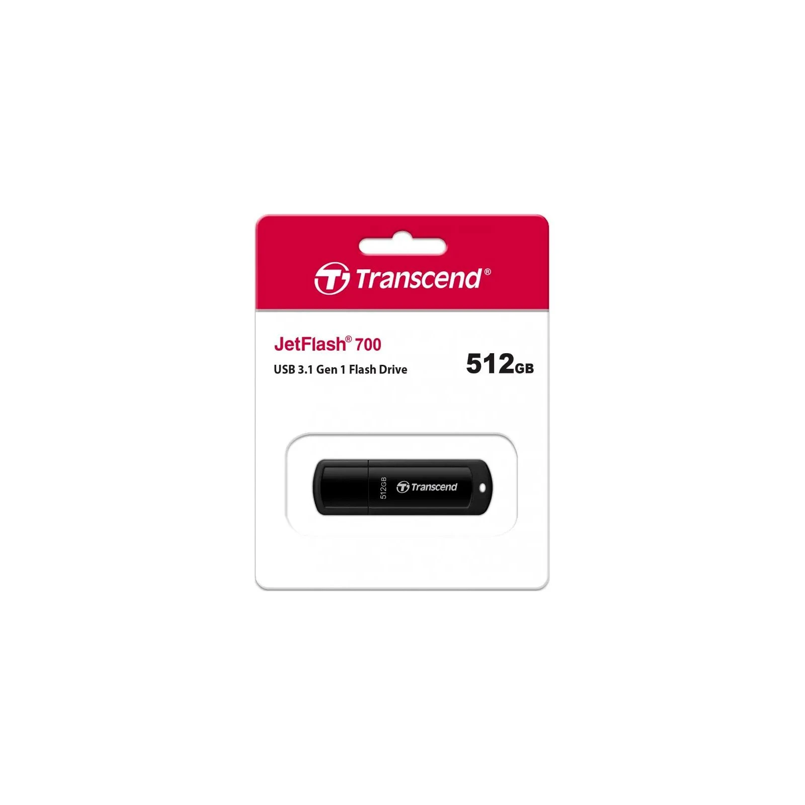 Transcend 512GB JetFlash 700 USB 3.1 (TS512GJF700) (UA) Тип: Високошвидкісні, Класичні;