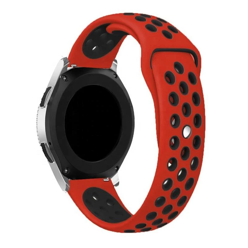 Ремешок BeCover Vents Style для Xiaomi iMi KW66/Mi Watch Color/Watch S1 Active/Haylou LS01/LS05 Red-Black (705808) Тип: ремешок; Совместимость: Amazfit