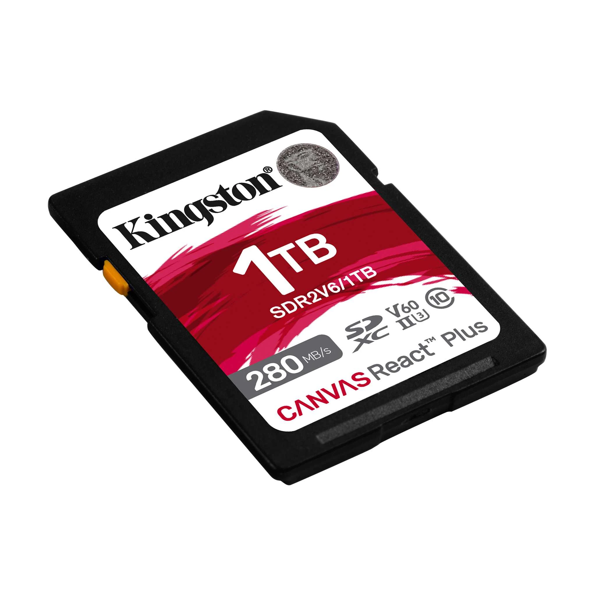 Kingston 1TB C10 UHS-II U3 ​​R280/W150MB/s (SDR2V6/1TB) (UA) Тип: SD; Призначення: для