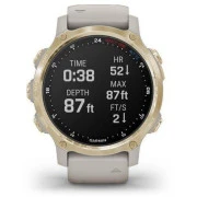 Garmin Descent Mk2S Light Gold with Light Sand Silicone Band (010-02403-01)