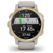 Garmin Descent Mk2S Light Gold with Light Sand Silicone Band (010-02403-01)