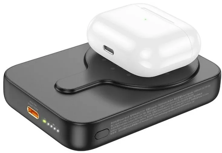POWERBANK 10000 mAh HOCO J117A (Wireless Magnetic PD20W) Black Ємність батареї 10000 мАч