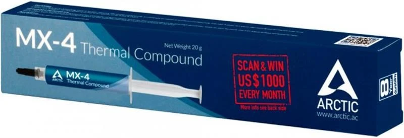 Arctic Cooling MX-4 (ACTCP00001B) 20 г Тип: термопаста; Упаковка: шприц;
