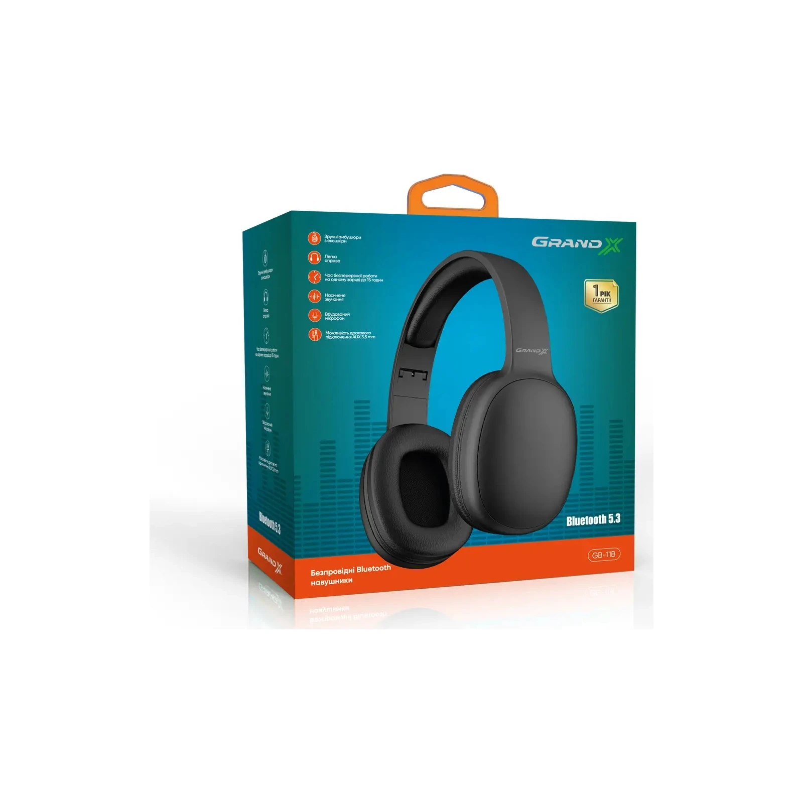 Навушники Grand-X GB-11B Black (GB-11B) (UA) Призначення: для ноутбука, для