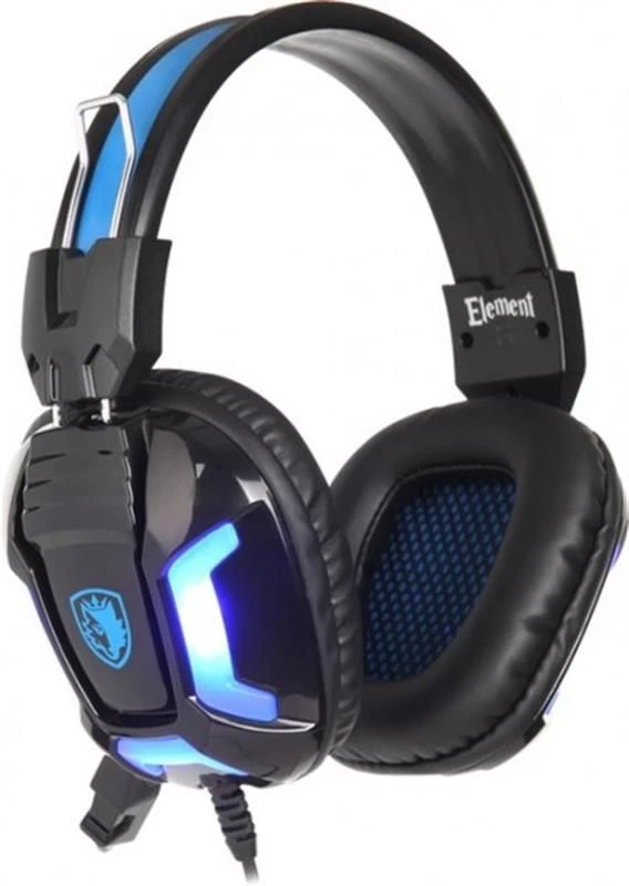 Гарнітура Sades SA-702 Element Black/Blue (sa702bl) Тип підключення: дротове;
